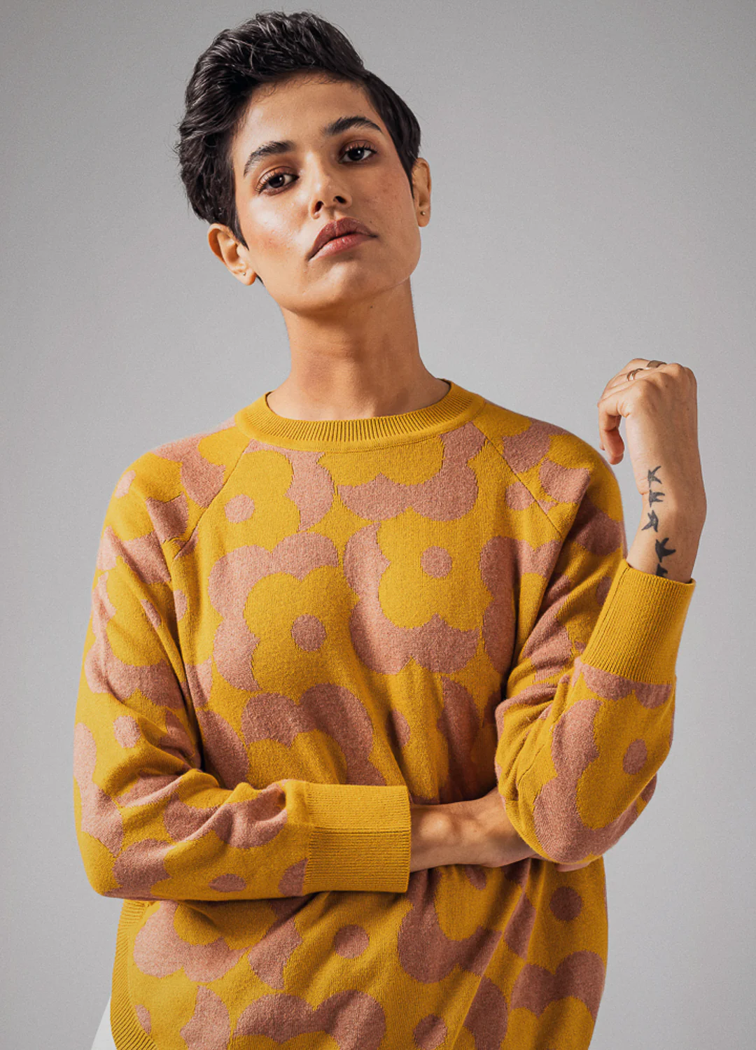 Rhubarb Floral Sweater