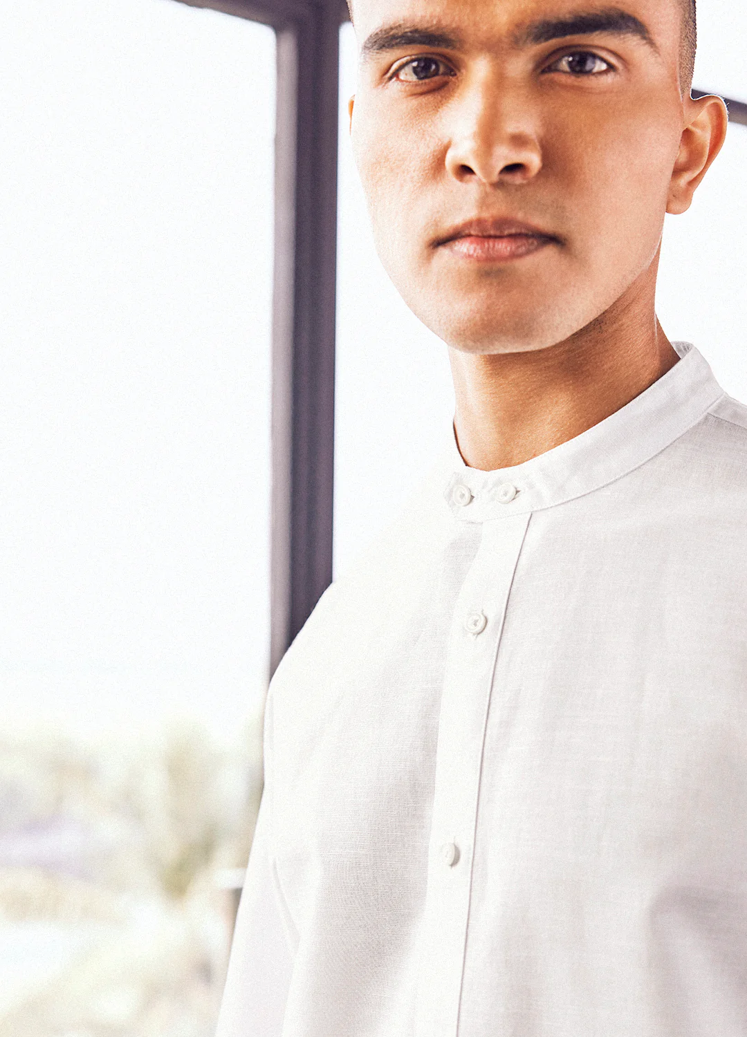 Feroz Linen Shirt In Ivory