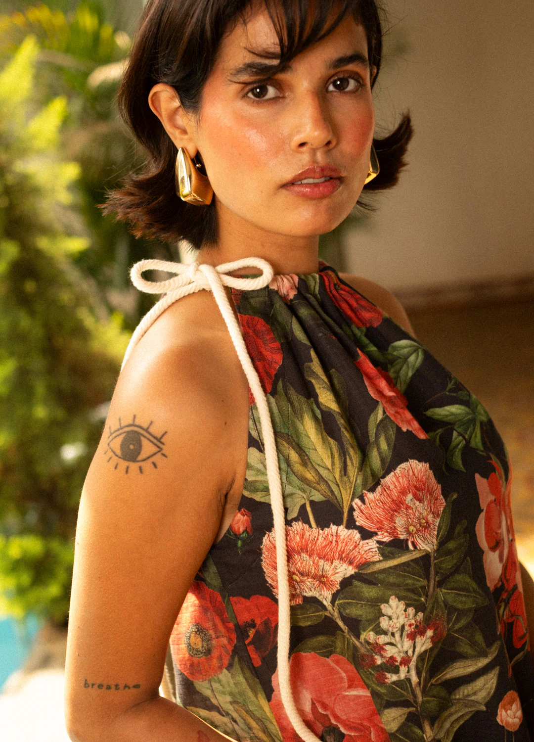 Scarlet Buttoned Midi