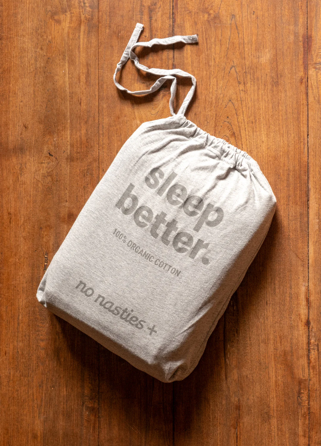 Grey Melange Jersey Bedsheet Set