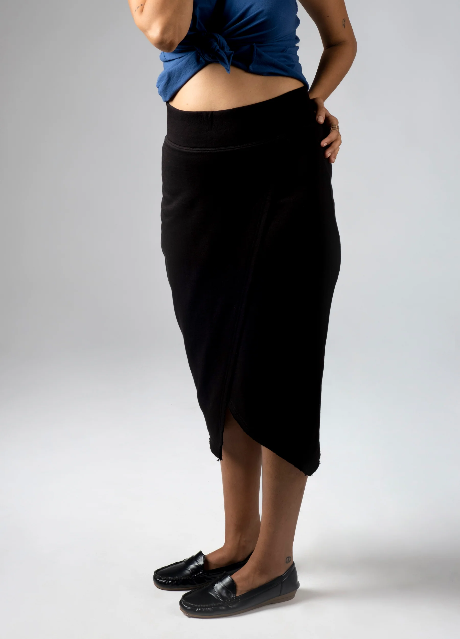 Black Wrap Skirt