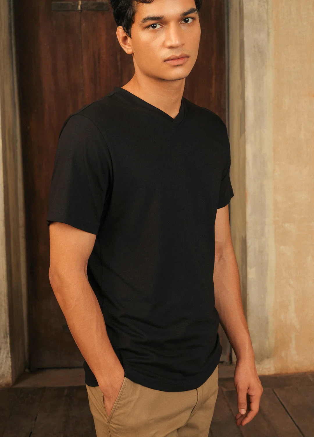 Black Classic V-Neck