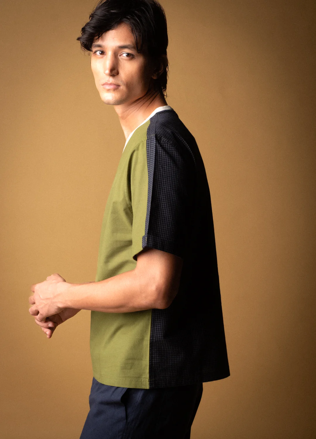 Olive Split Everyday Tee