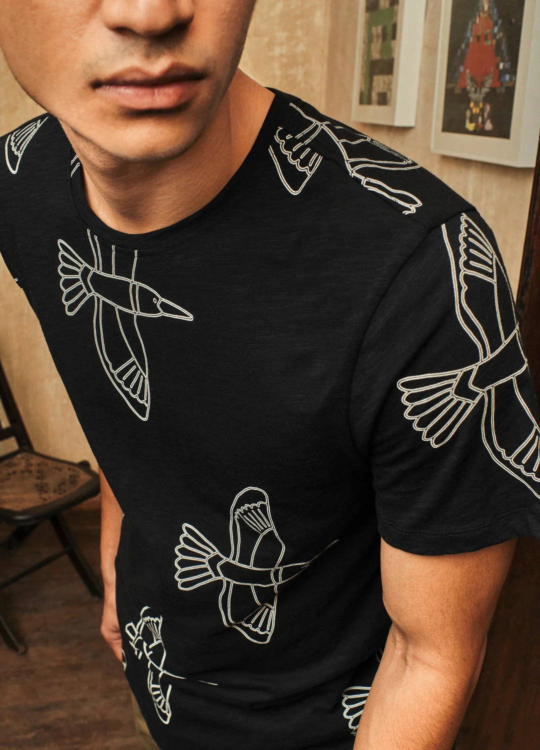Black Kingfisher Tee