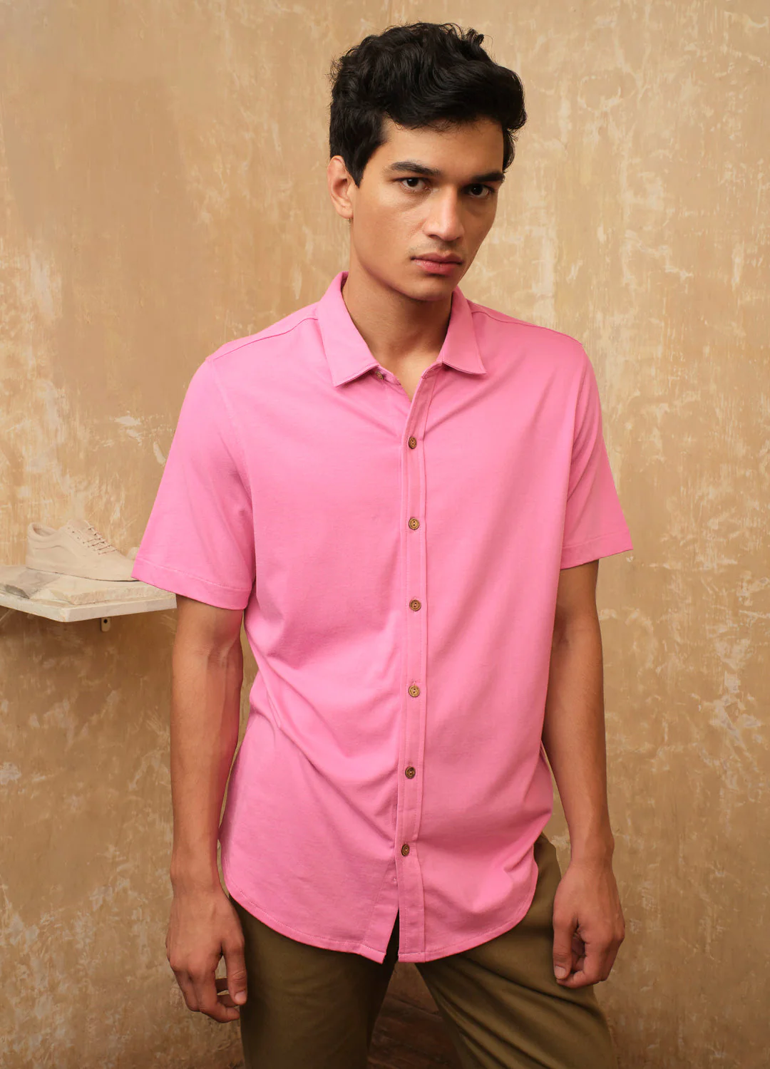 Bubblegum Half-Sleeve Shirt
