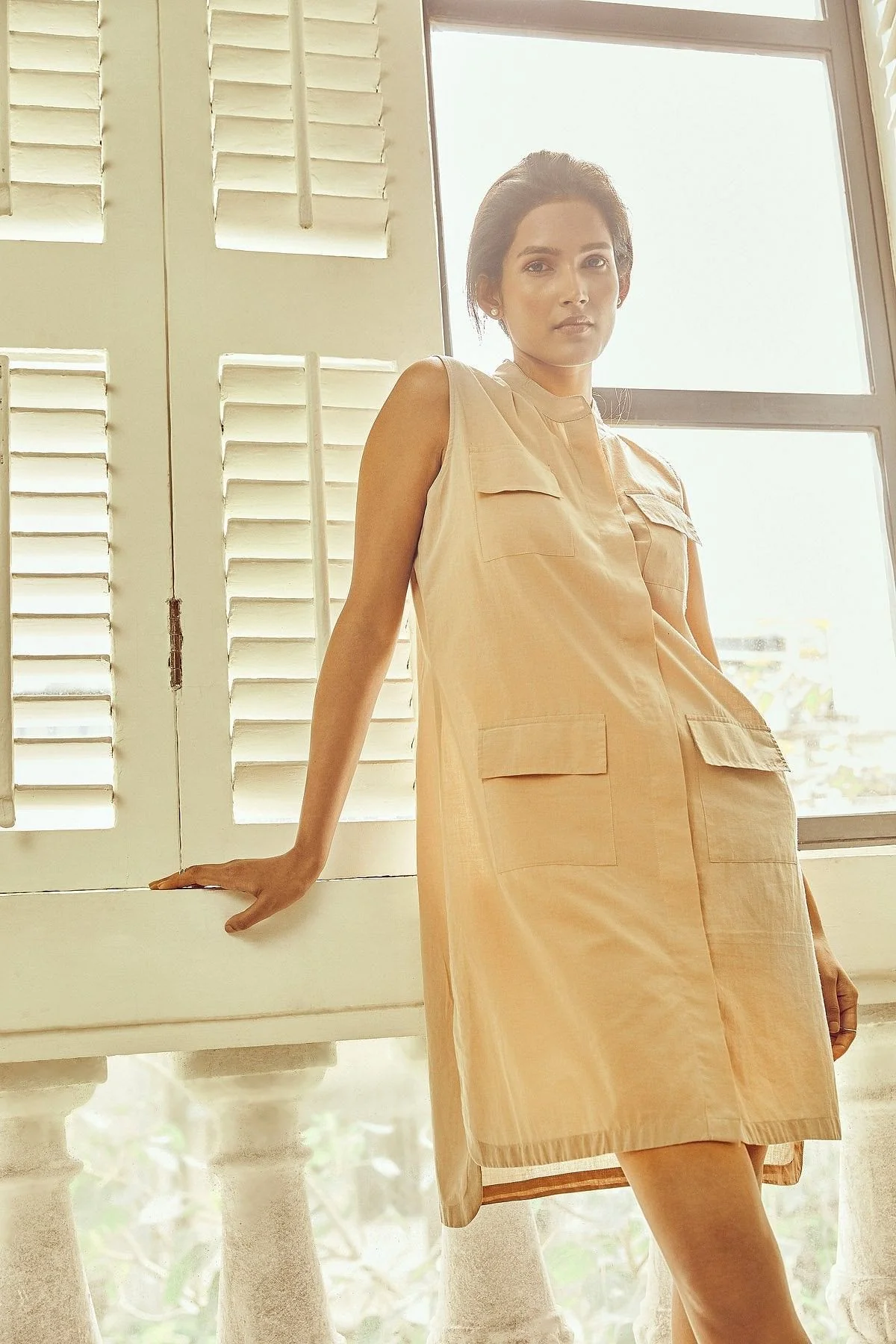 Sand Utility Dress