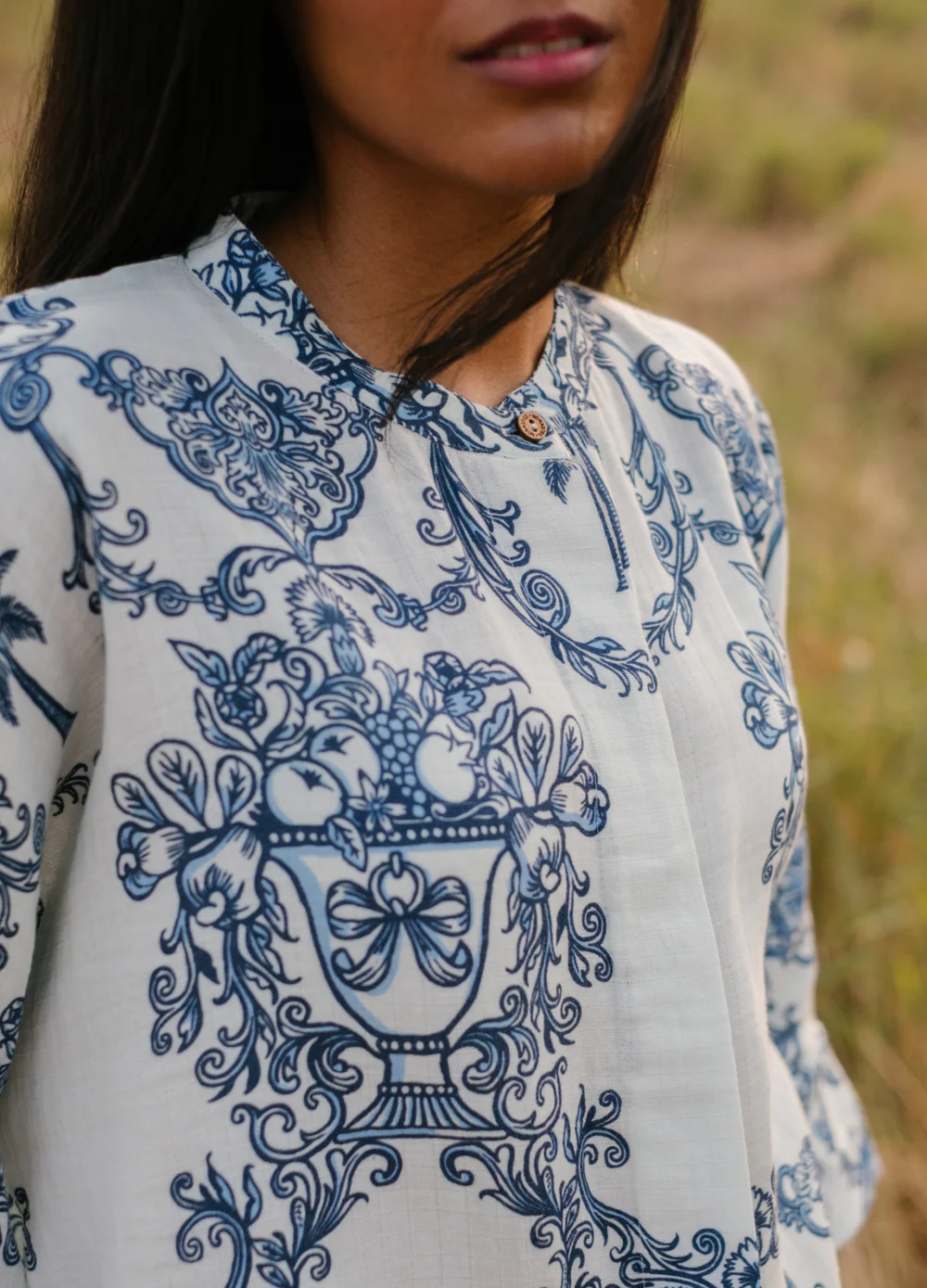 Azul Blue Kimono Shirt