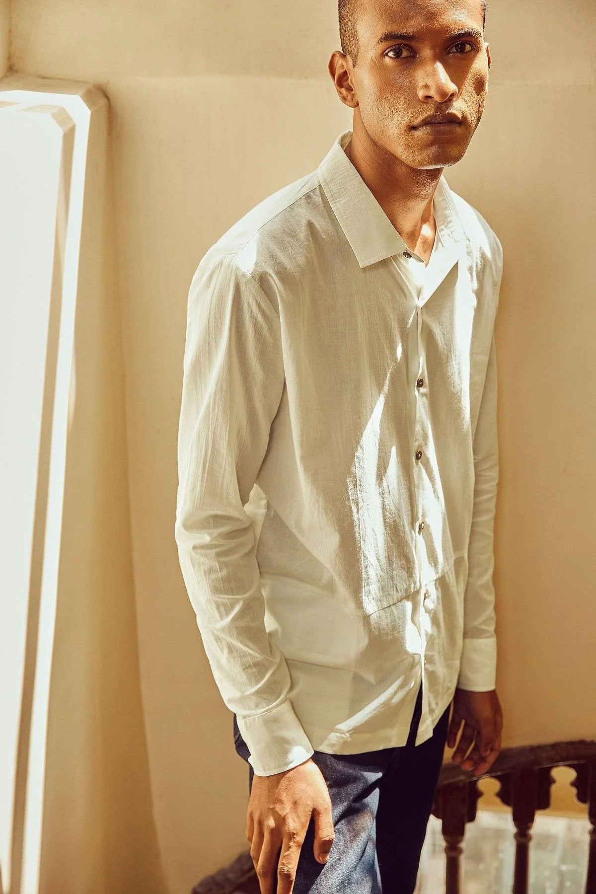 Coconut Milk Pocket Shirt