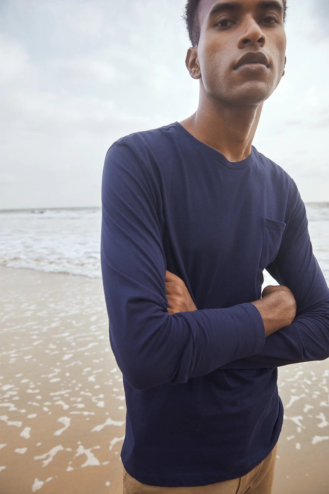 Indigo Long Sleeve Tee