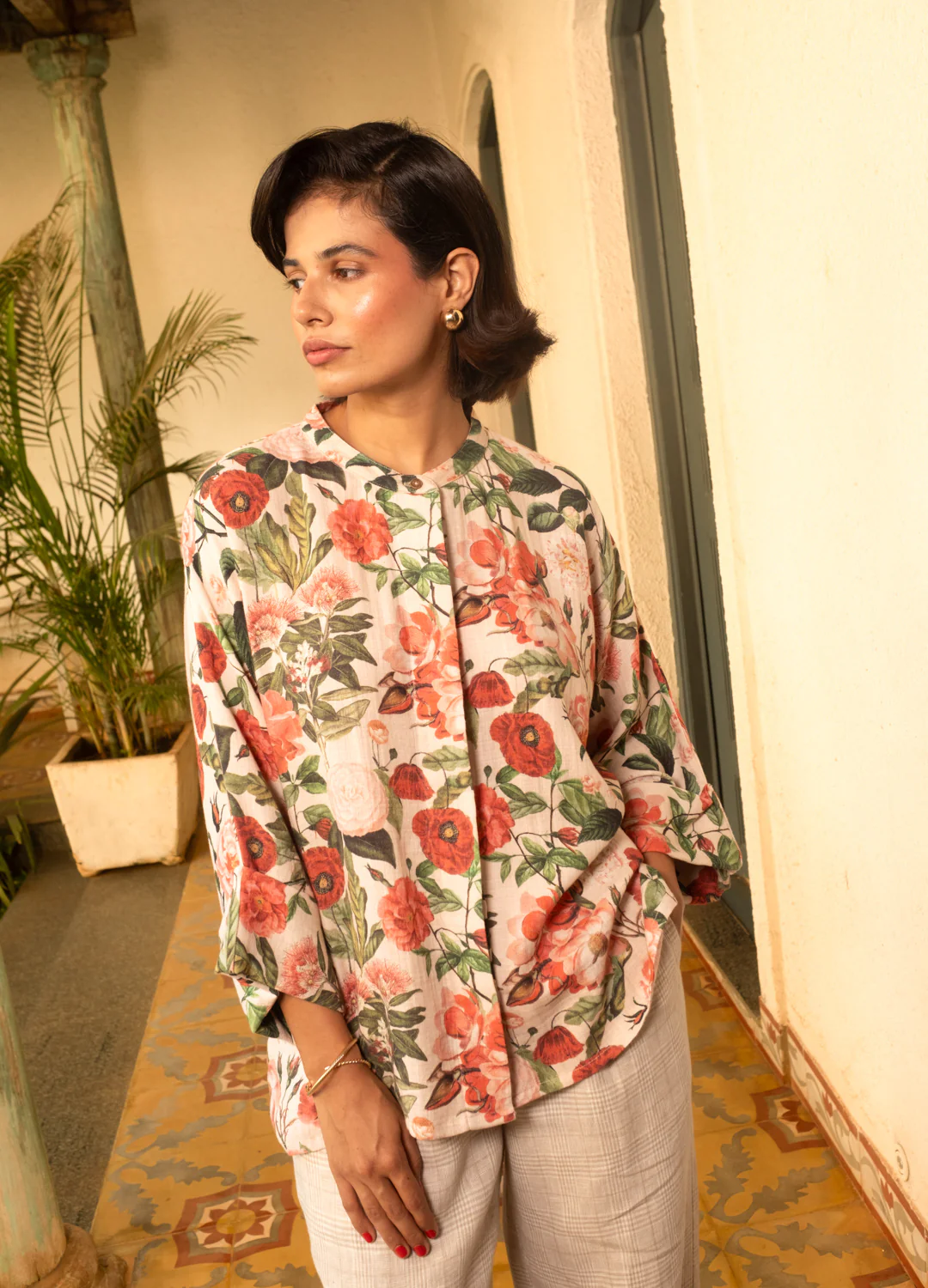 Poppy Kimono Shirt