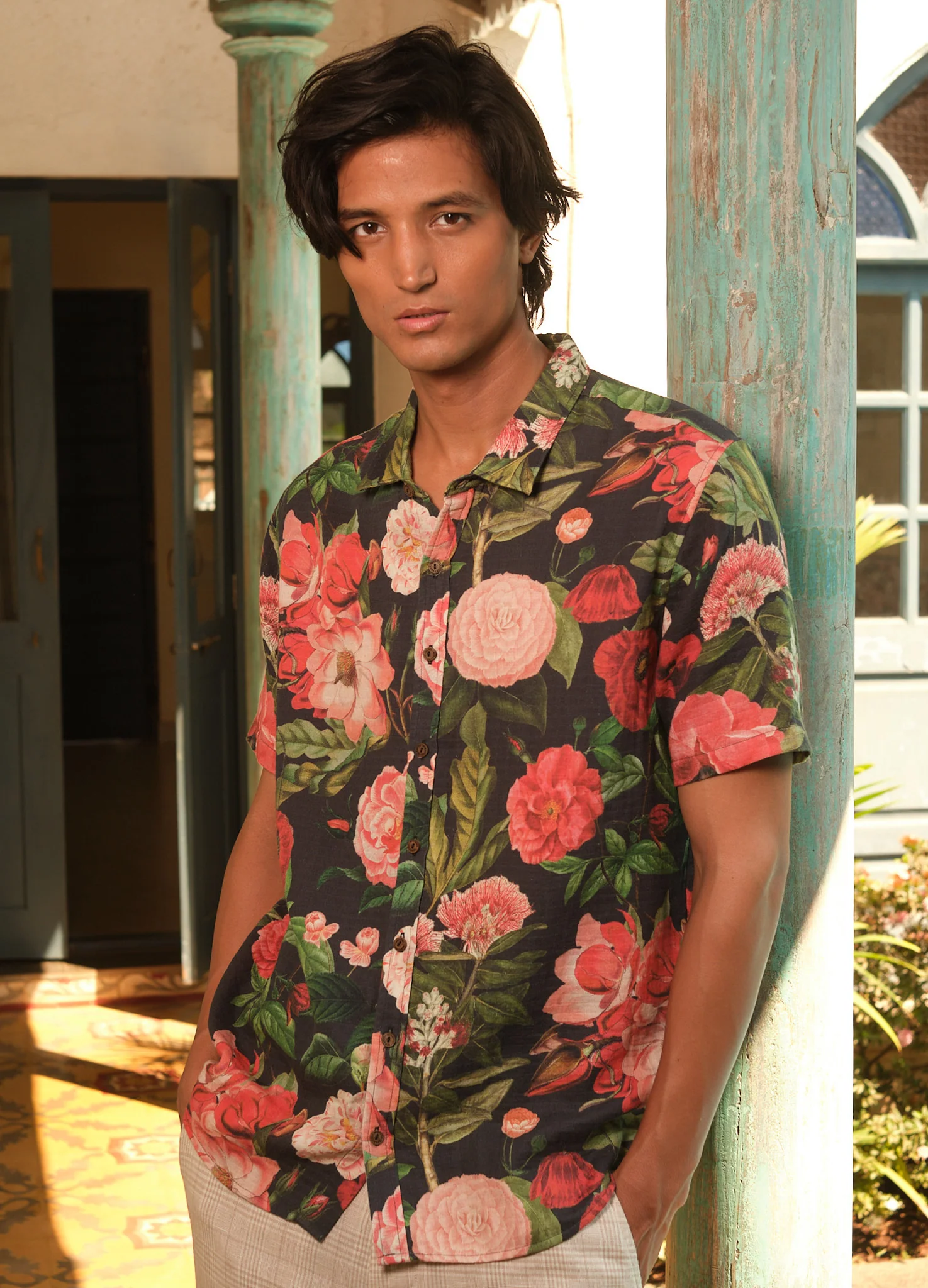 Scarlet Half-Sleeve Shirt