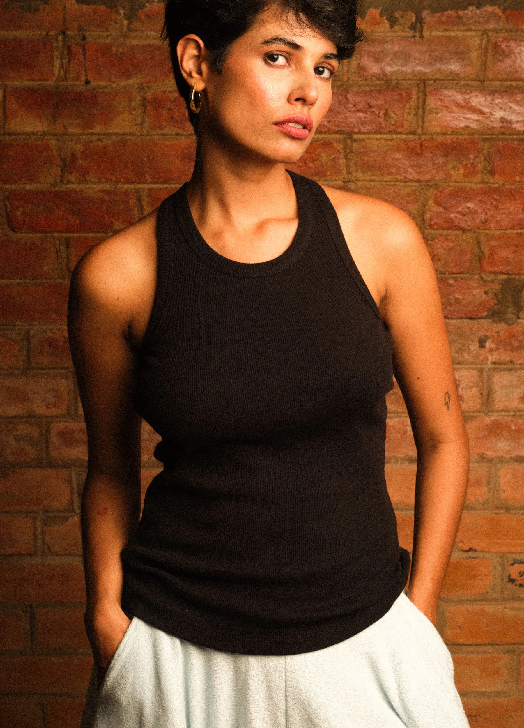 Black Racerback Tank