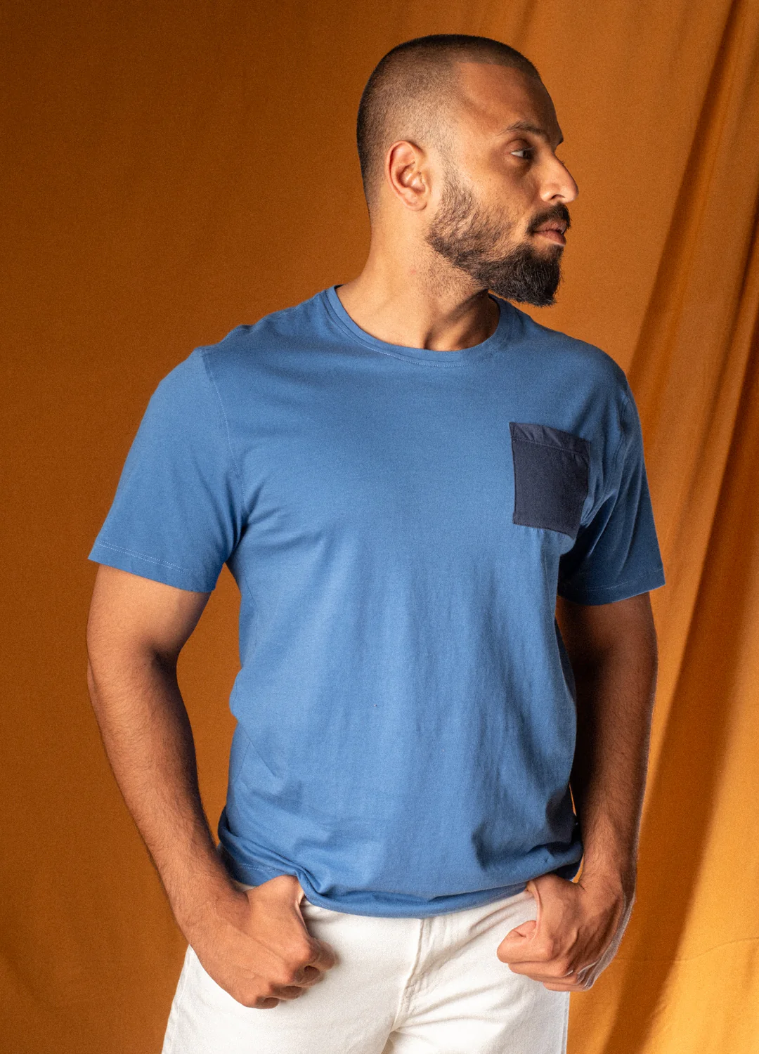Cobalt Pocket Tee