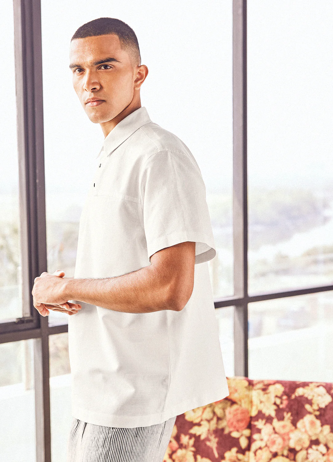 Shammi Linen Shirt In Ivory