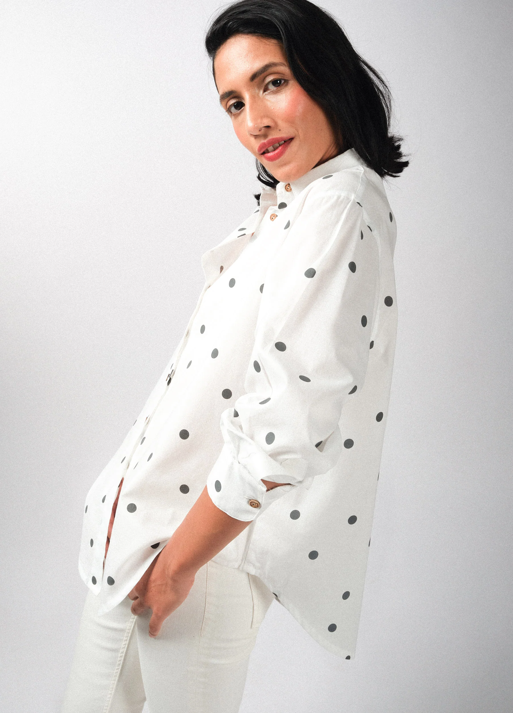 Coconut Polka Girlfriend Shirt