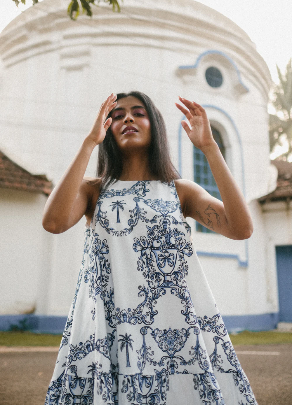 Azul Blue Tiered Dress