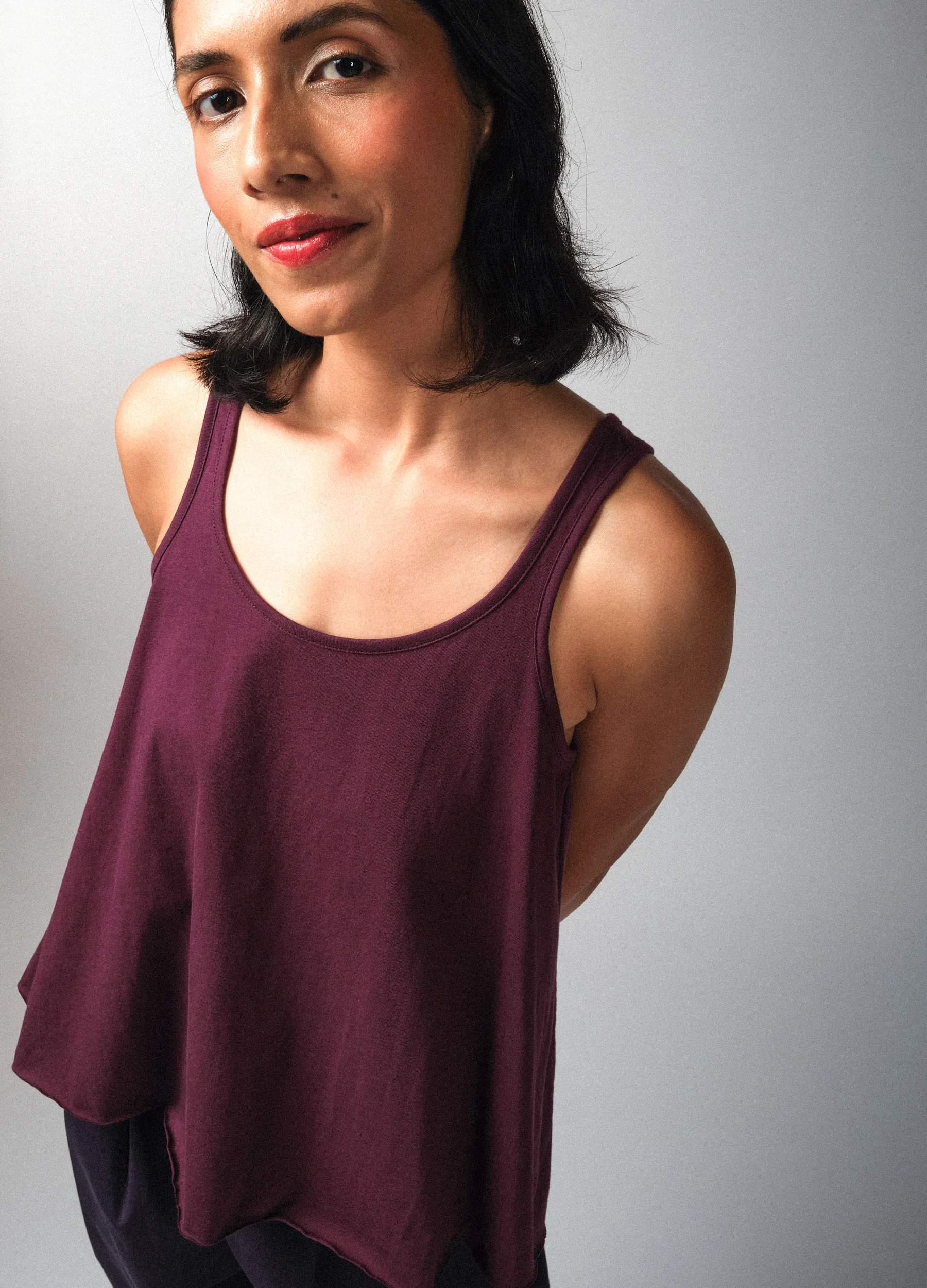 Vin Pink Flared Tank