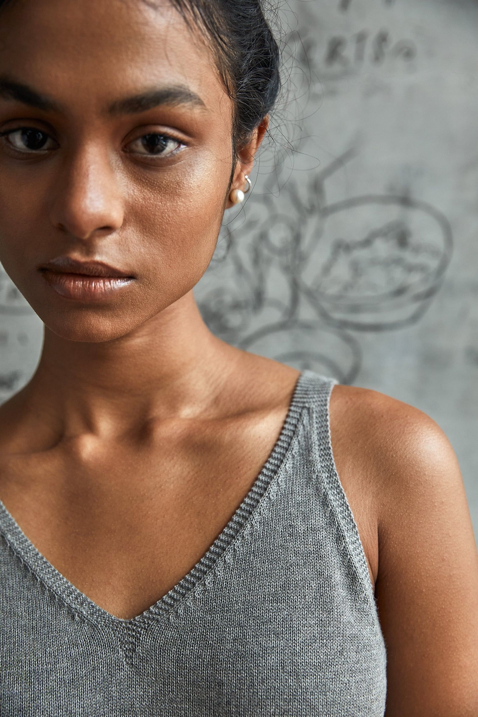 Moss V-Neck Tank Top