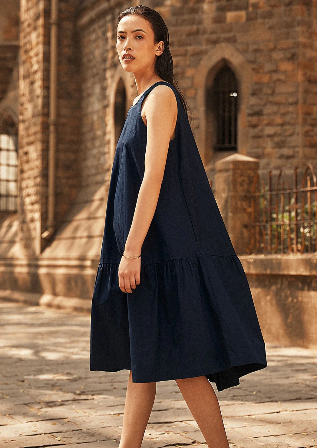 Indigo Swing Dress
