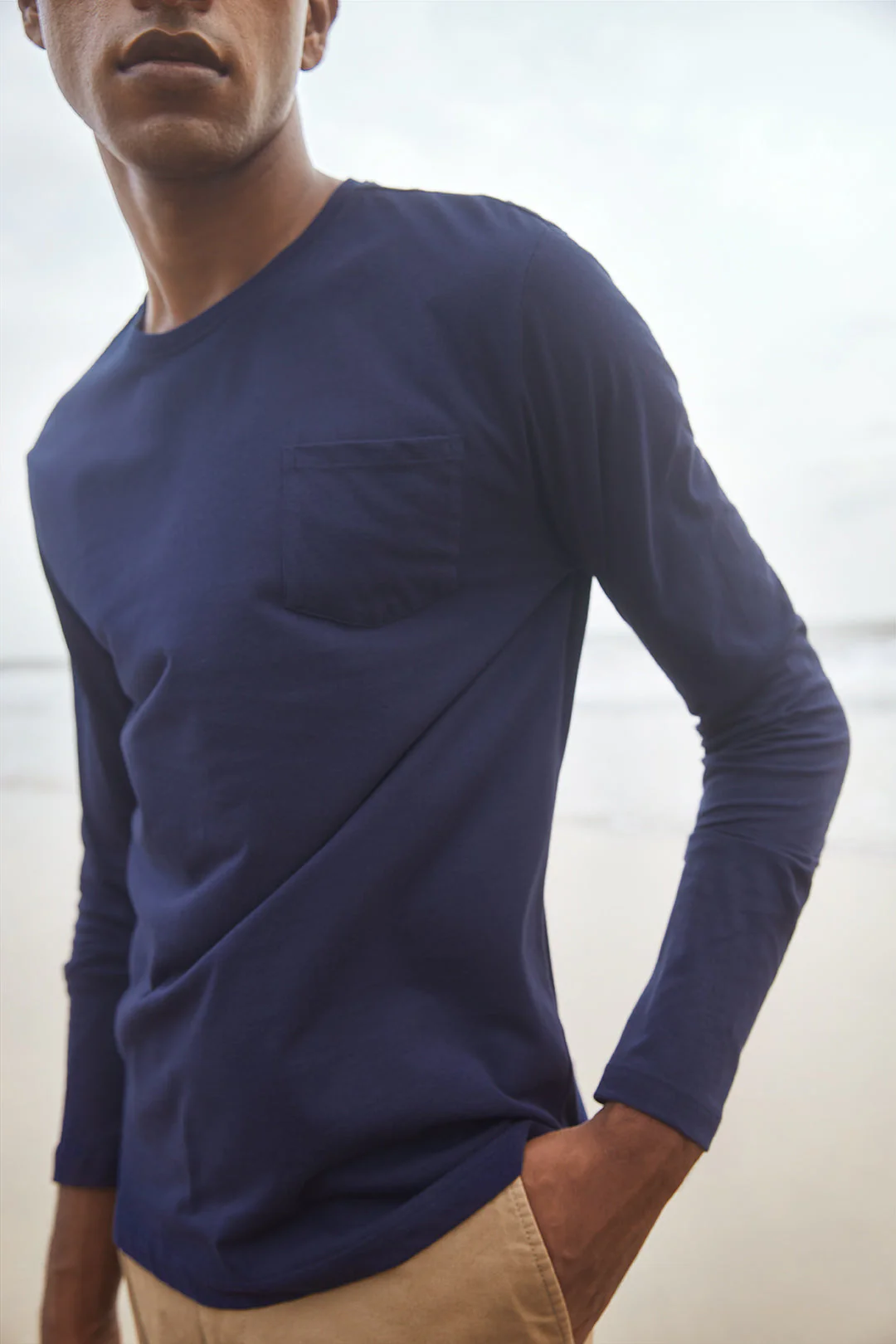 Indigo Long Sleeve Tee