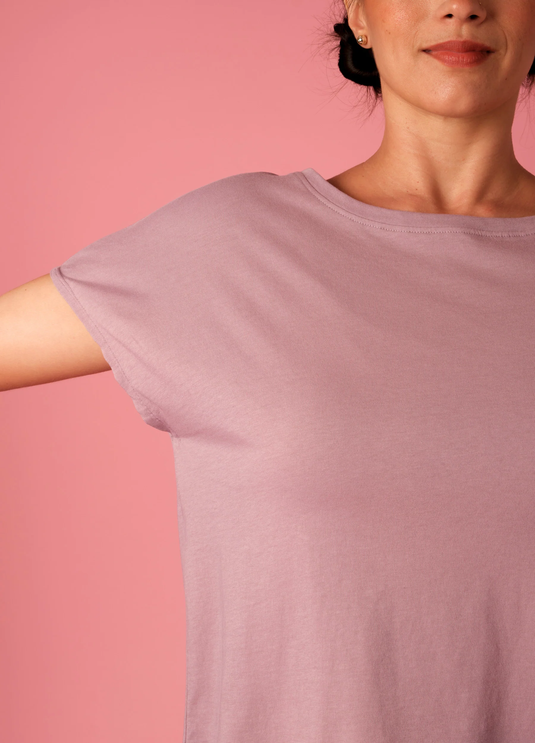 Elderberry Drop-Shoulder Tee