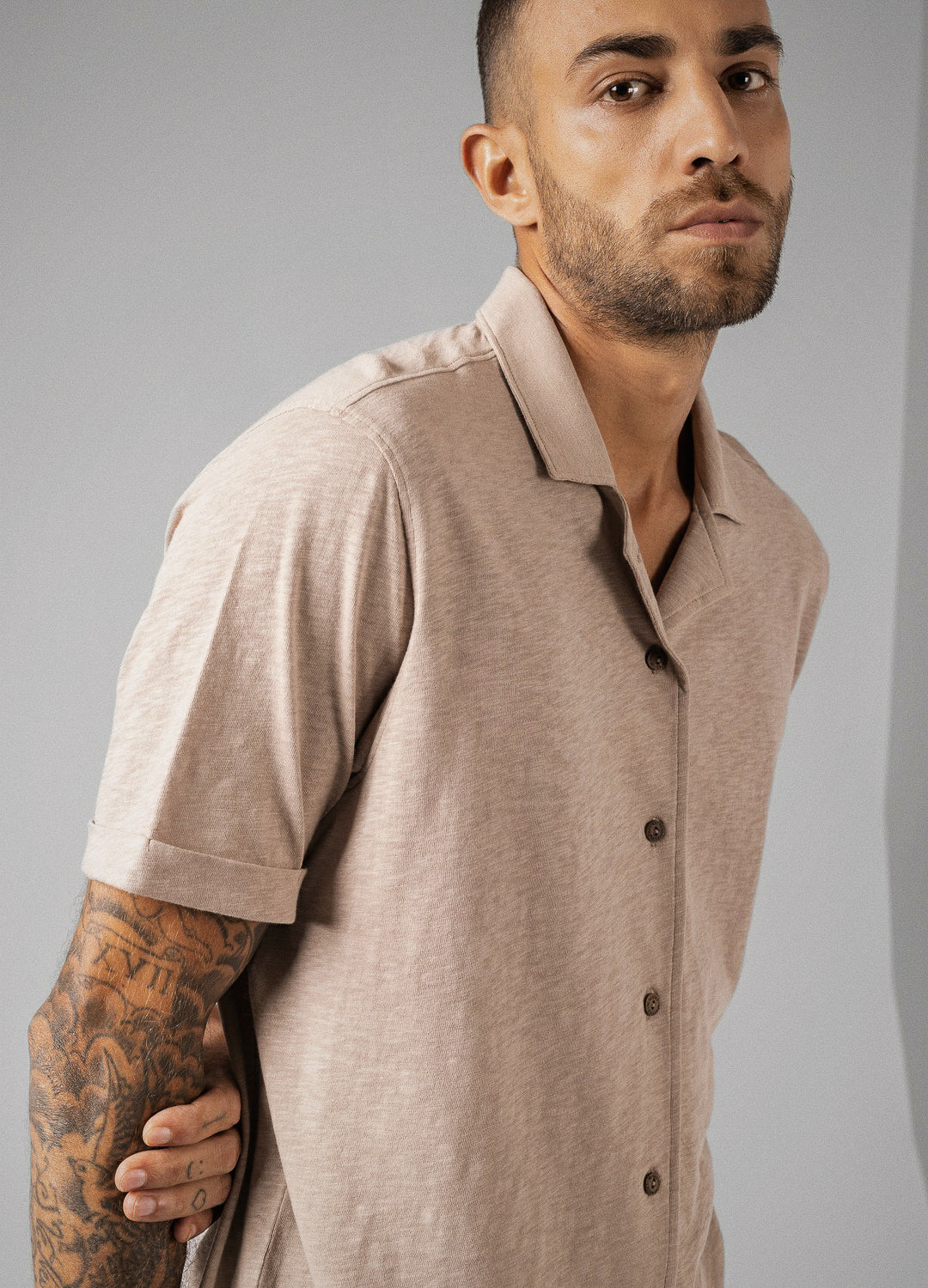 Sand Cuban Shirt