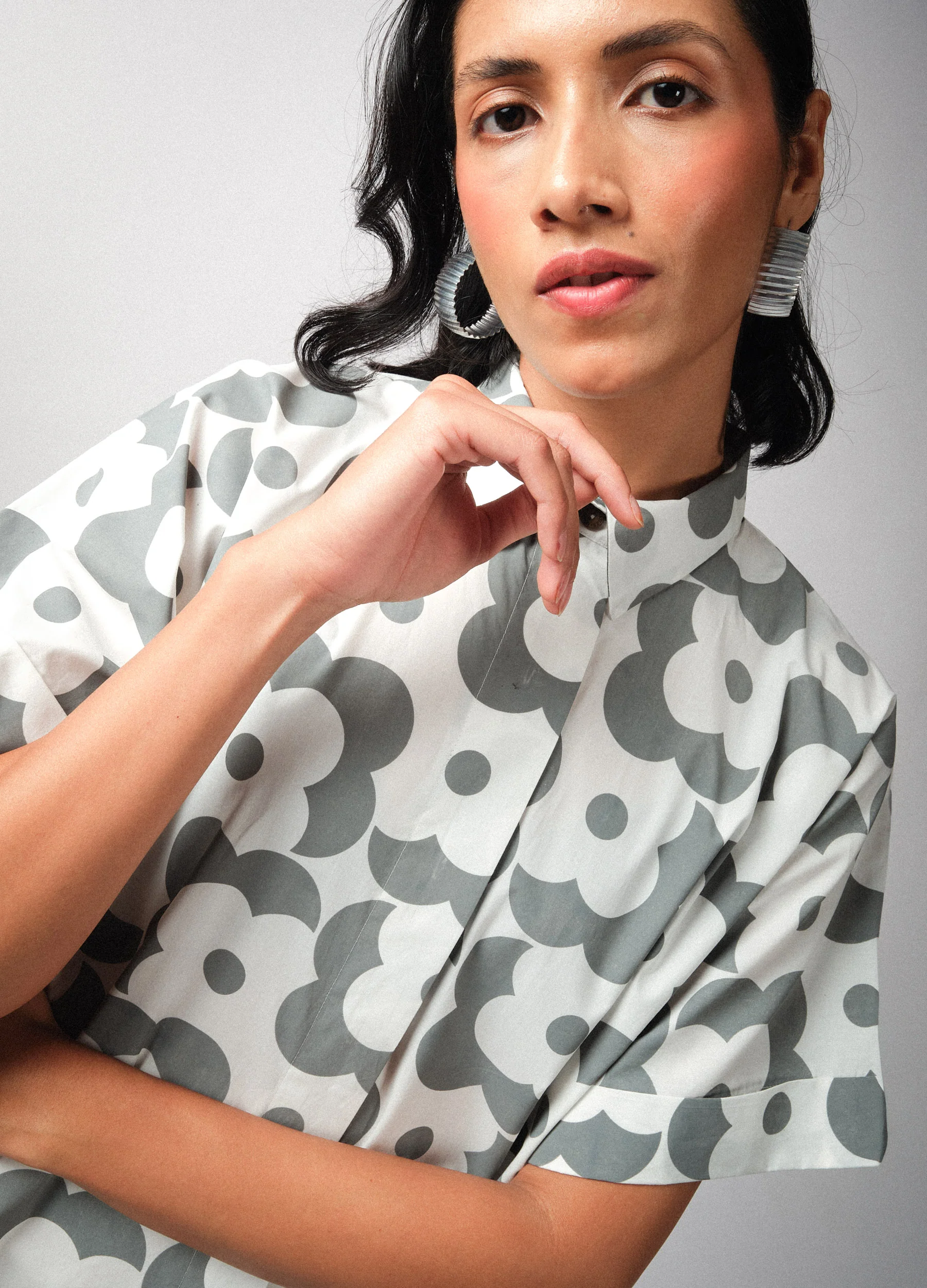 Mist Floral Shirt Dress