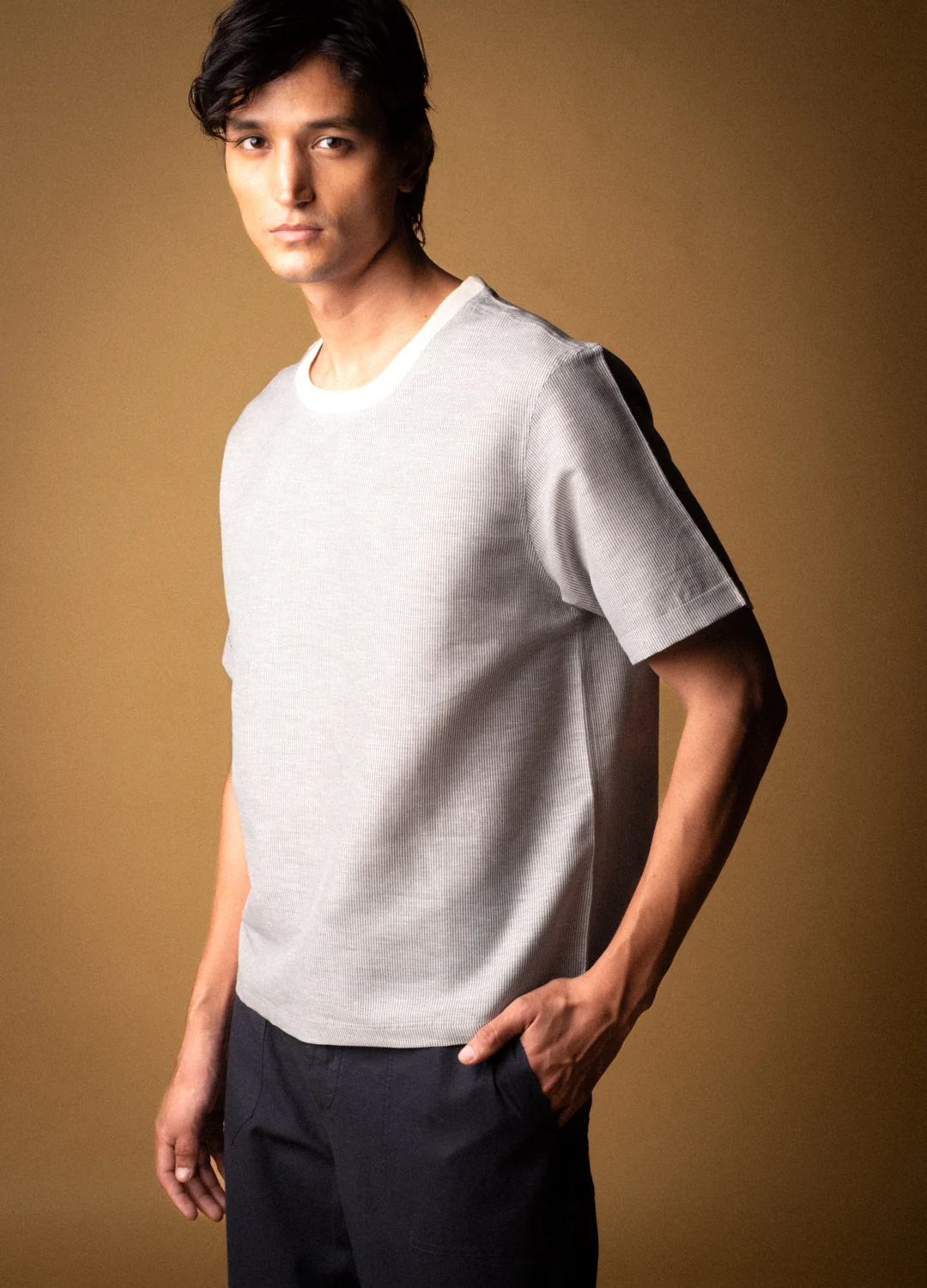 Stripe Linen Everyday Tee