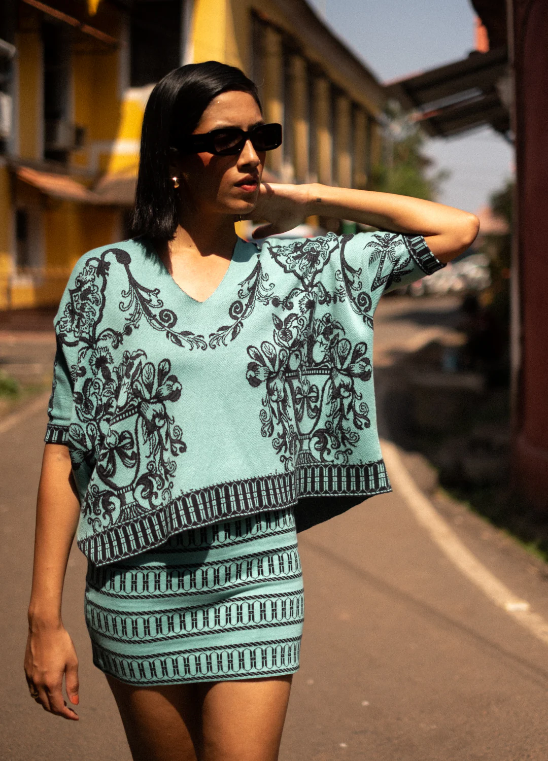 Azul Jade Reversible Mini Skirt