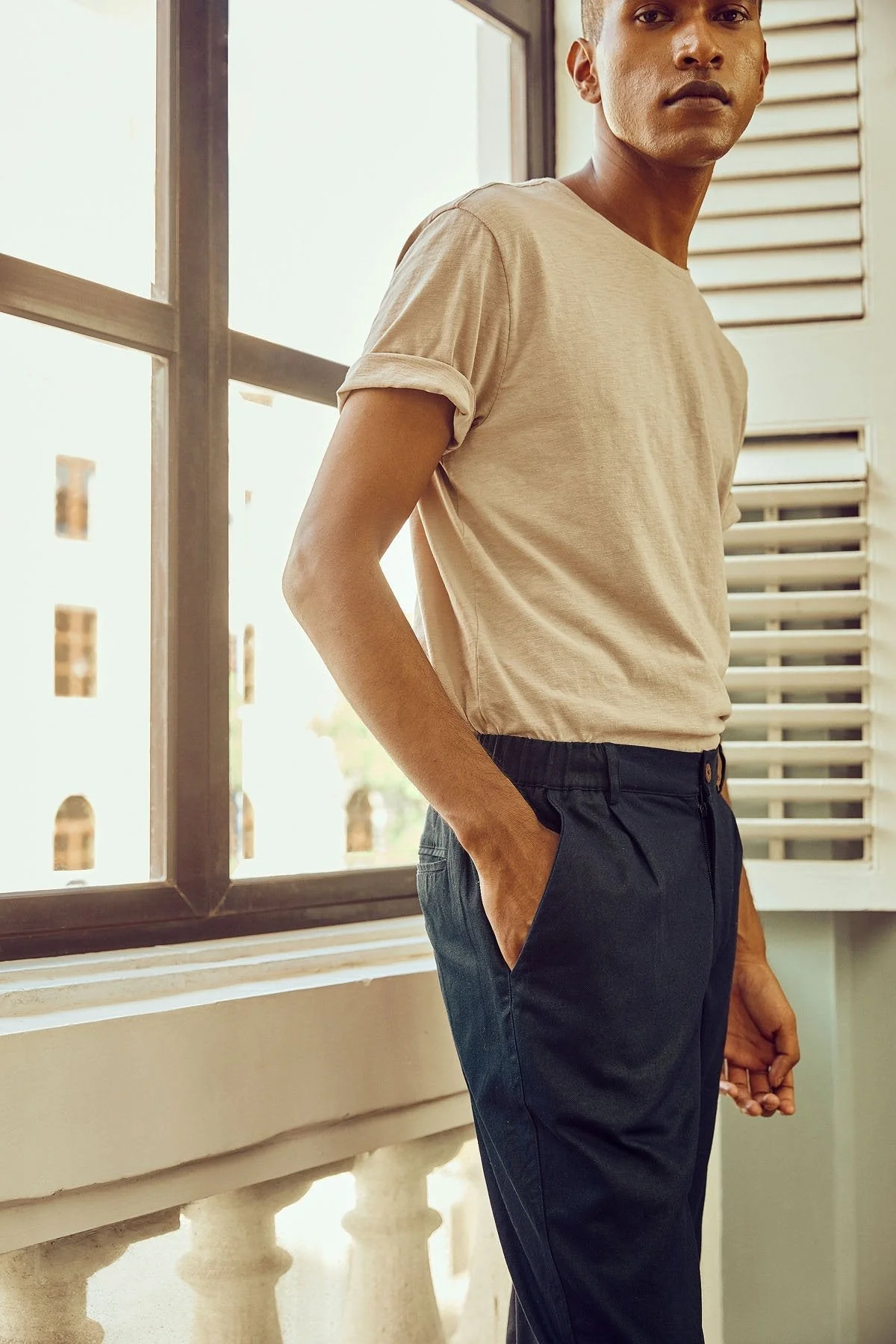 Indigo Tapered Pants