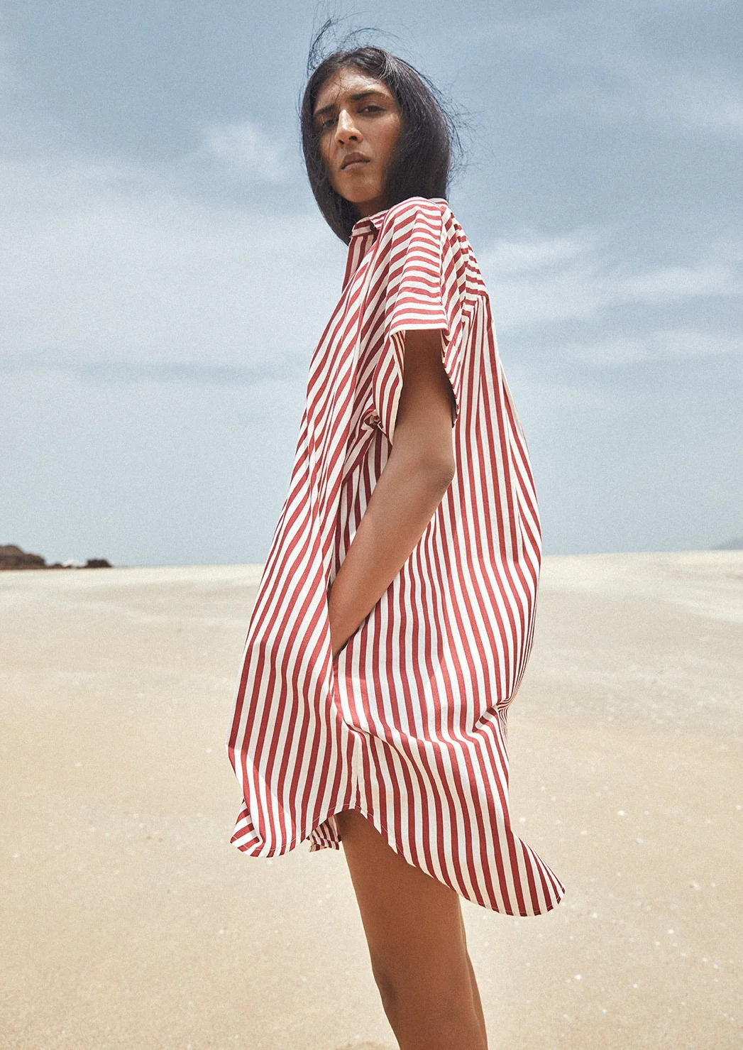 Ruby Striped Shirt Dress