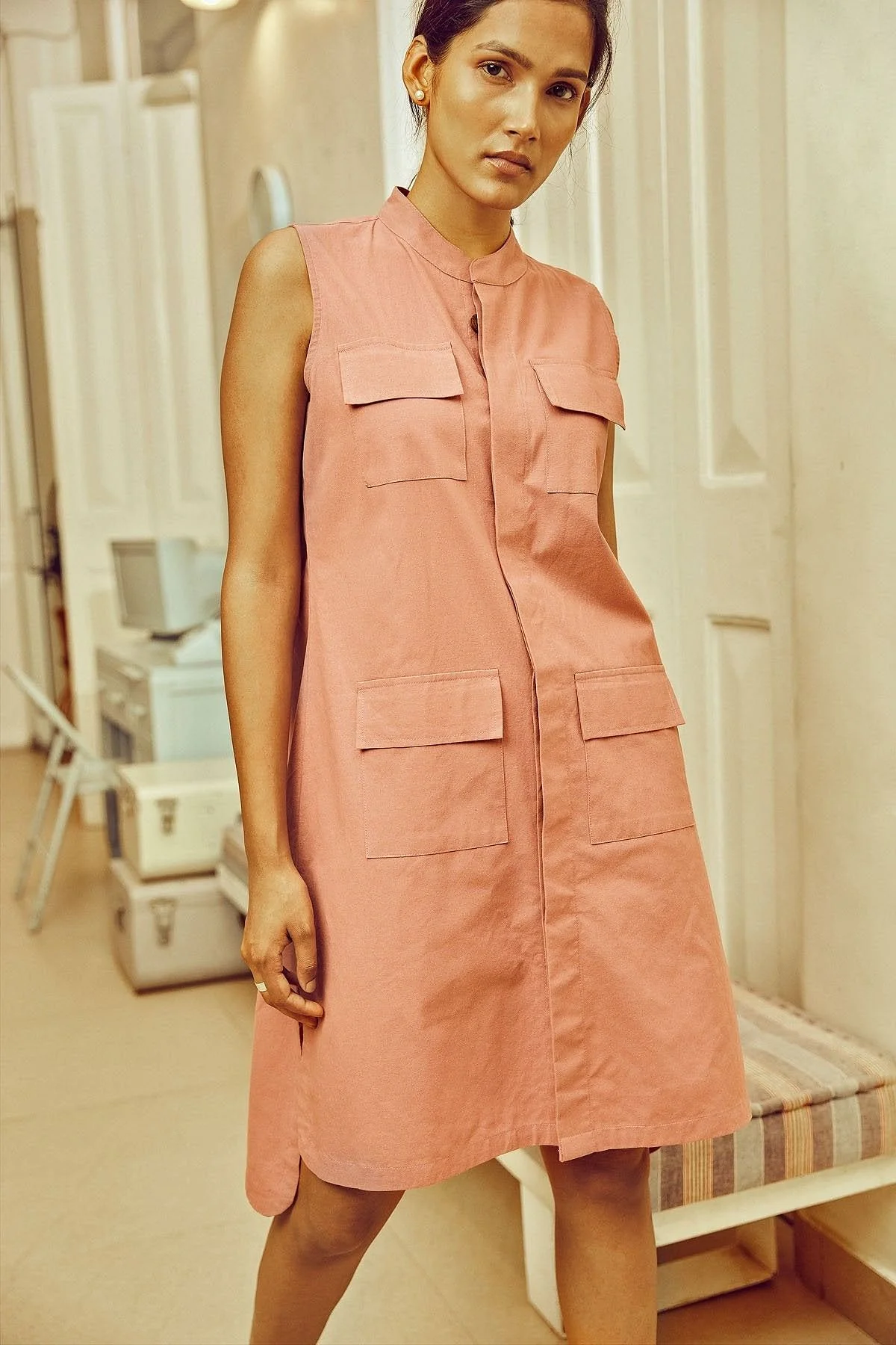 Ash Rose Utility Dress