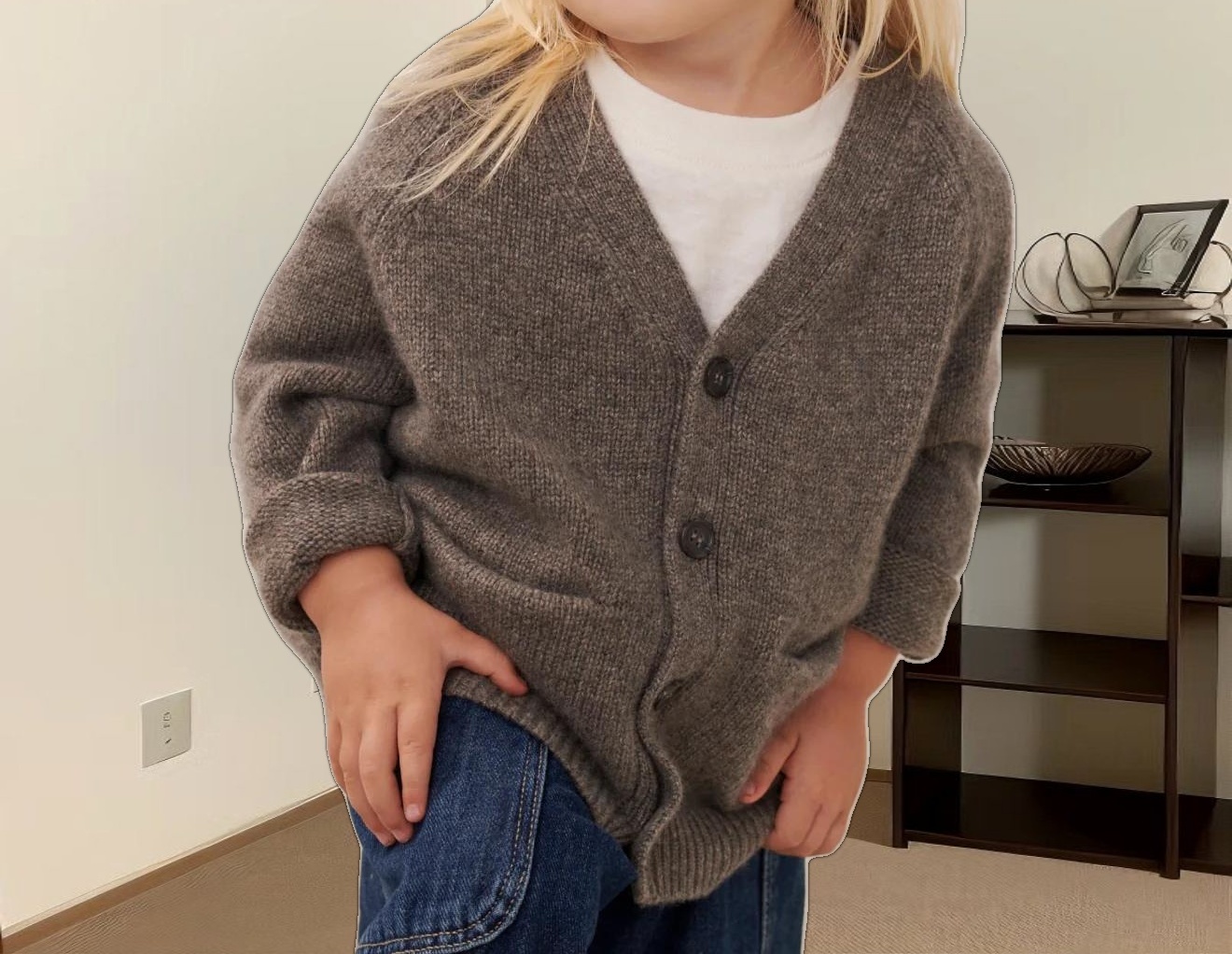 Kids' Cashmere Stanford Cardigan