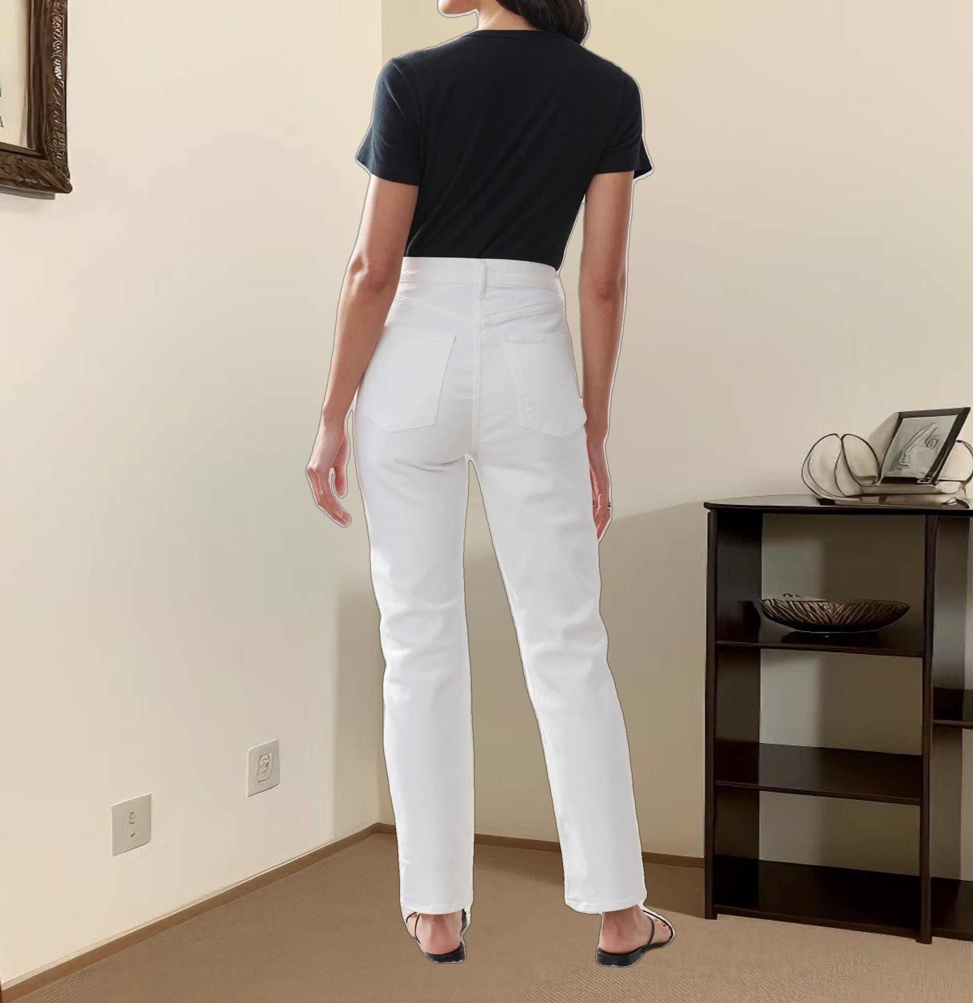 High Rise Stovepipe Jean