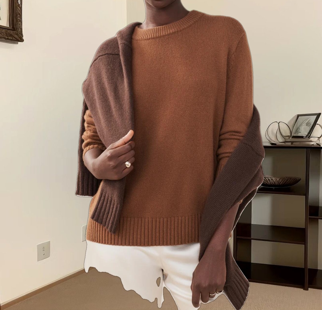 Cashmere Oversized Crewneck