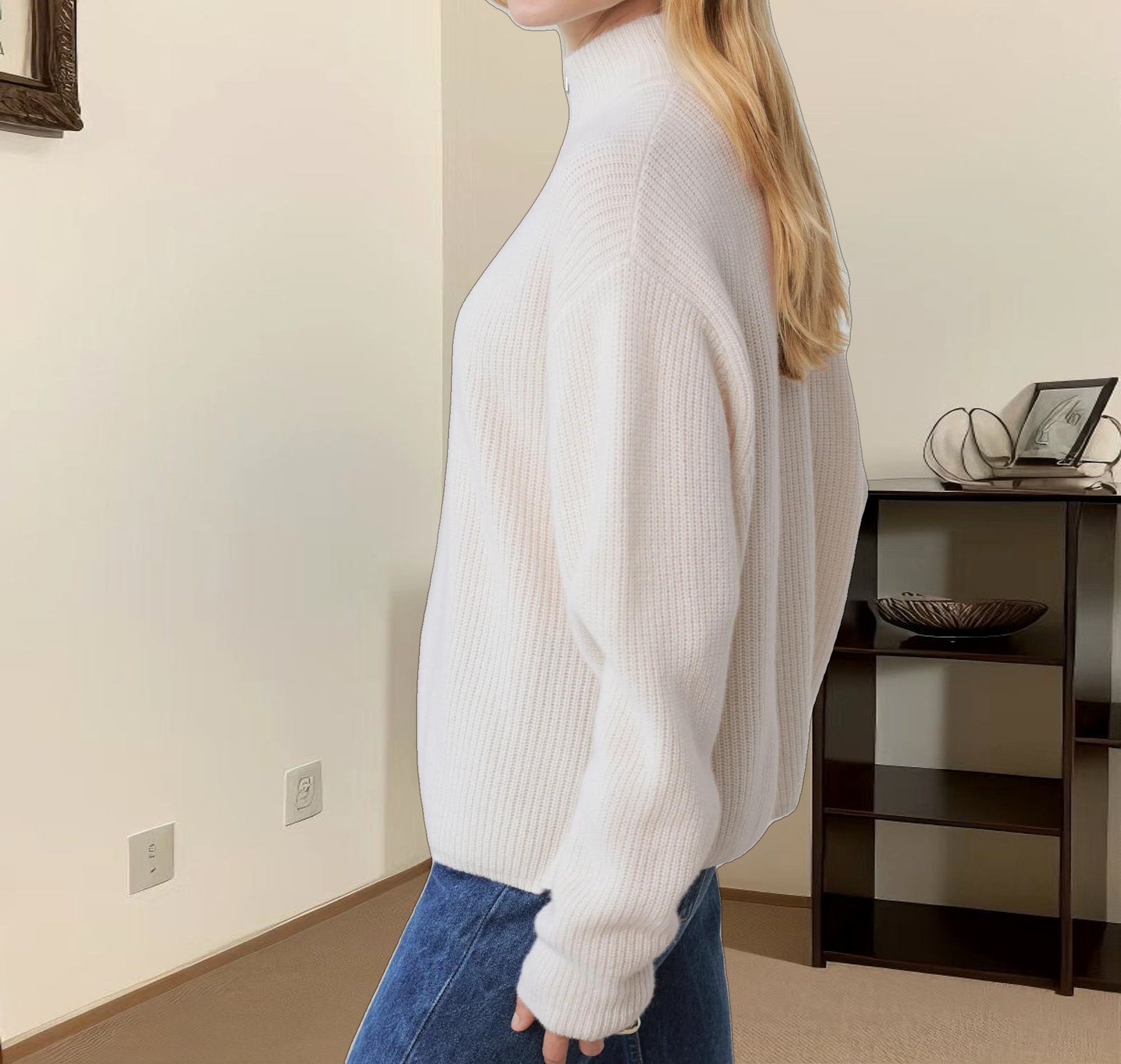 Cashmere Half Zip