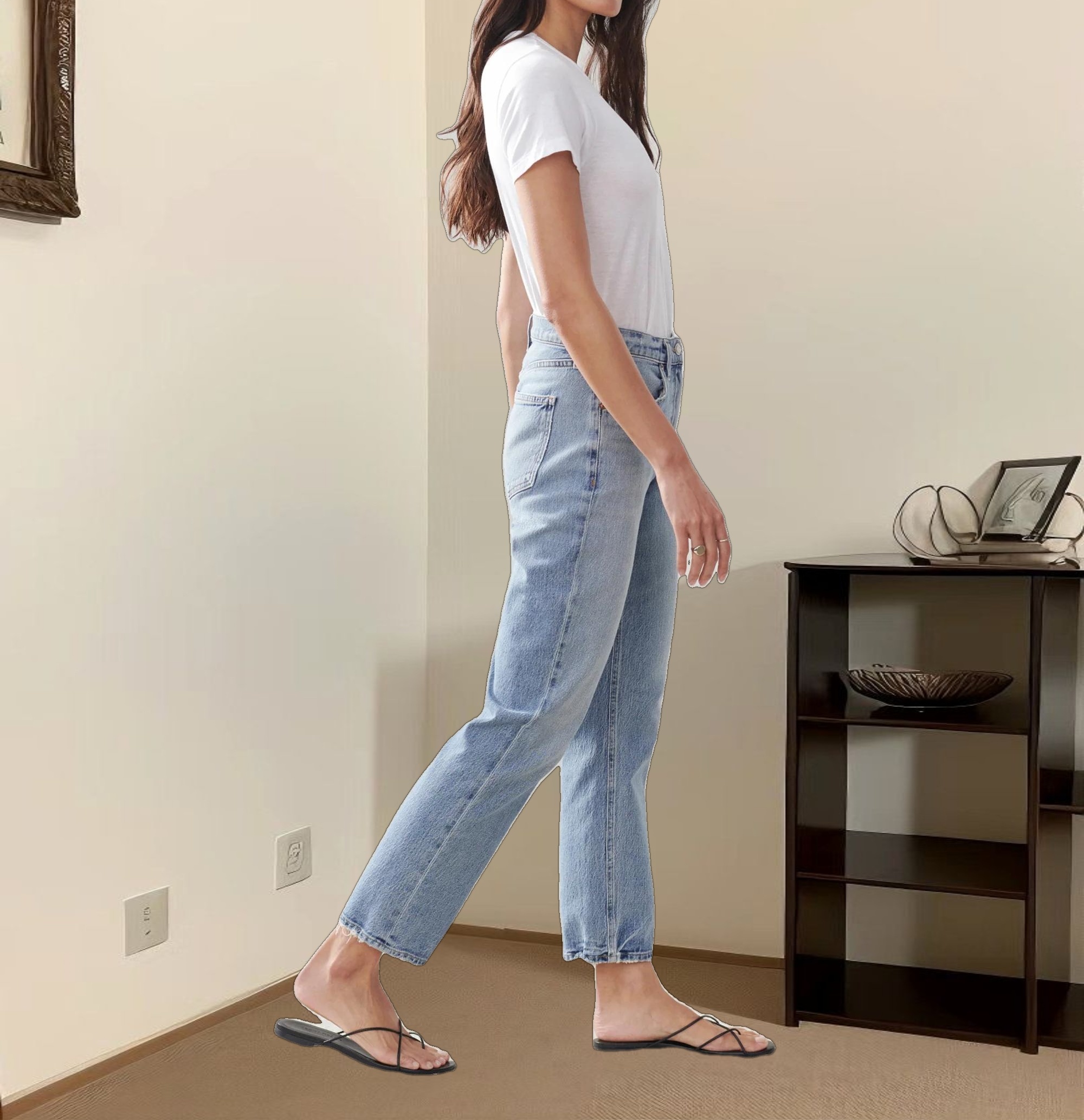 High Rise Stovepipe Jean