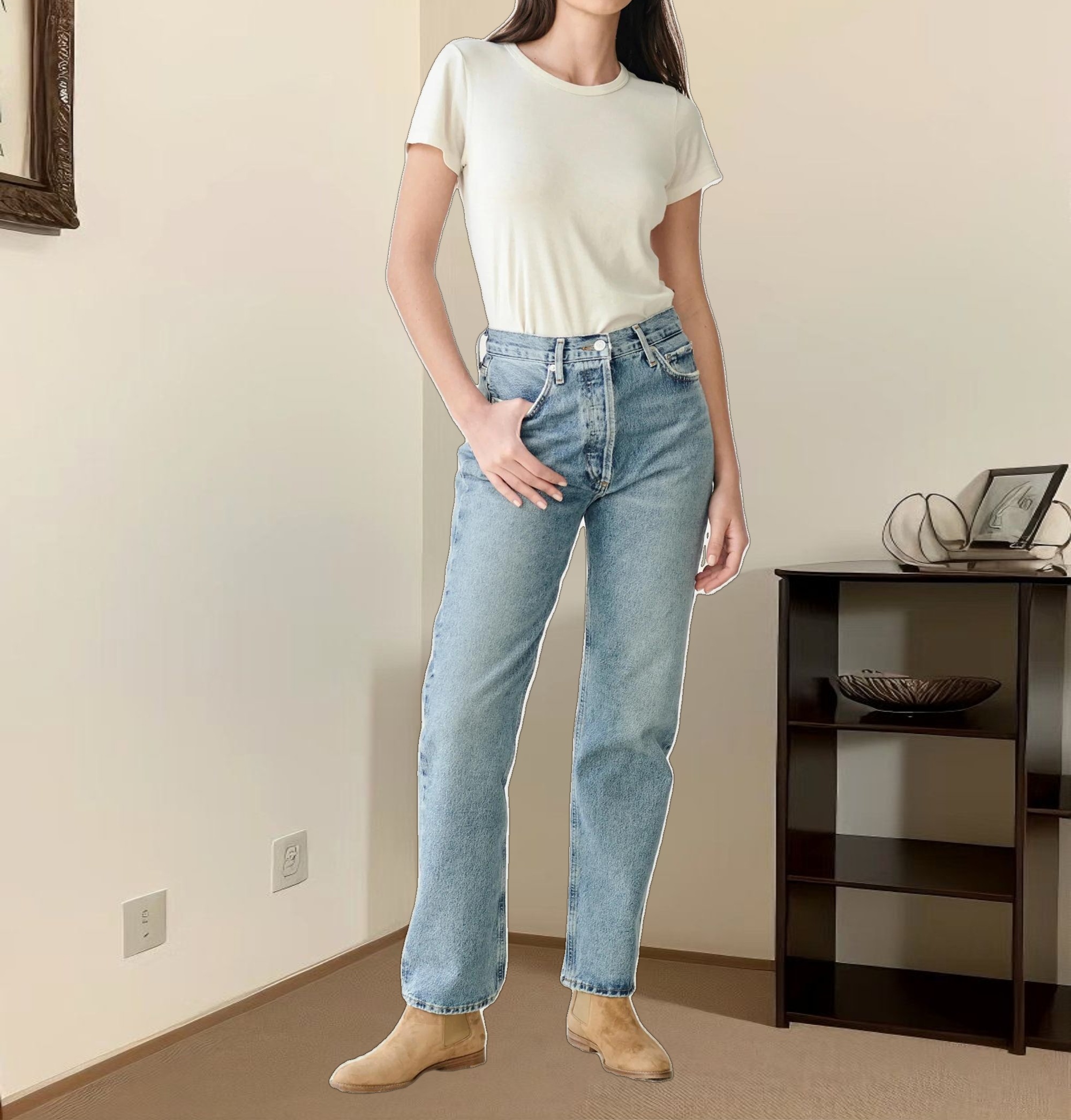 90's Pinch Waist Jean