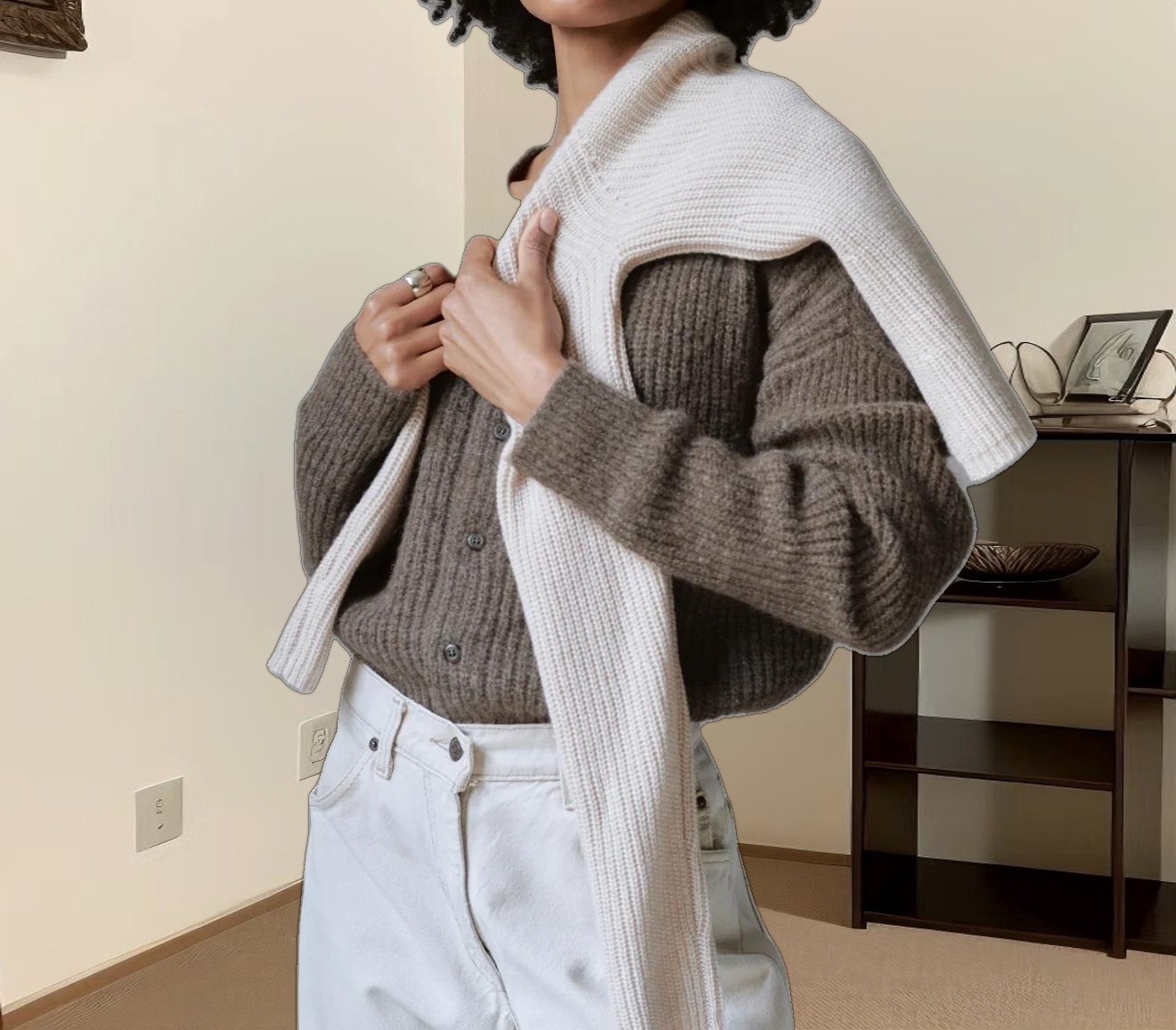 Hayes Crewneck Cardigan