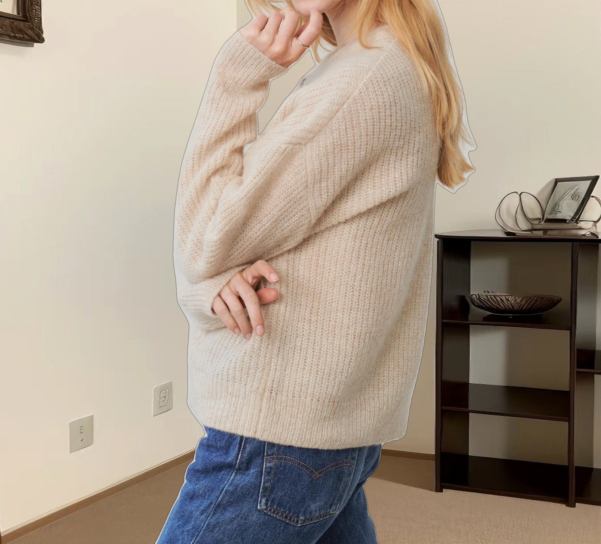 Hayes Crewneck Cardigan