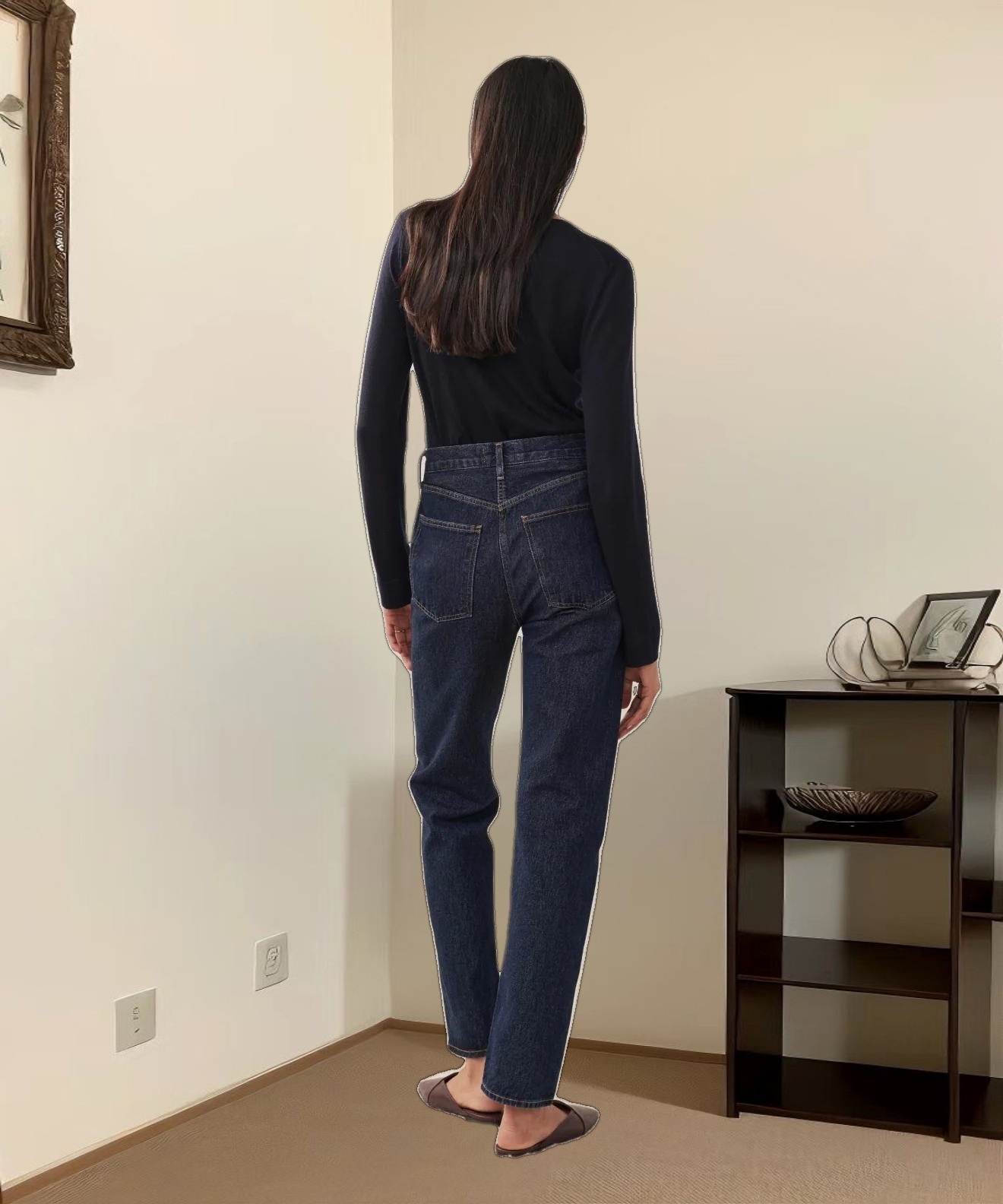 90's Pinch Waist Long Jean