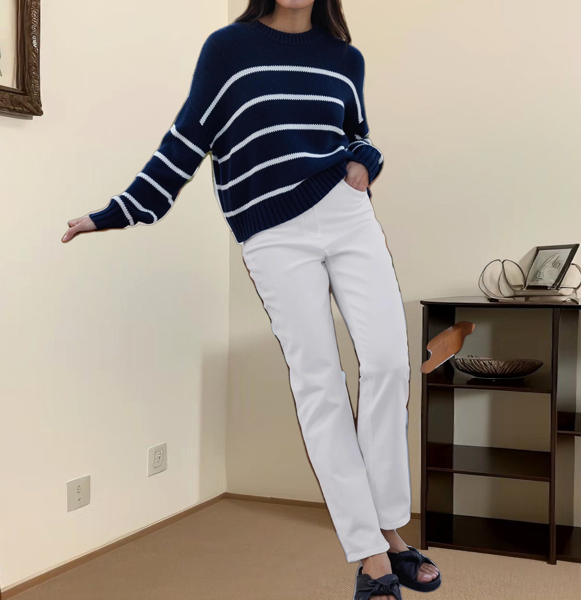 High Rise Stovepipe Jean