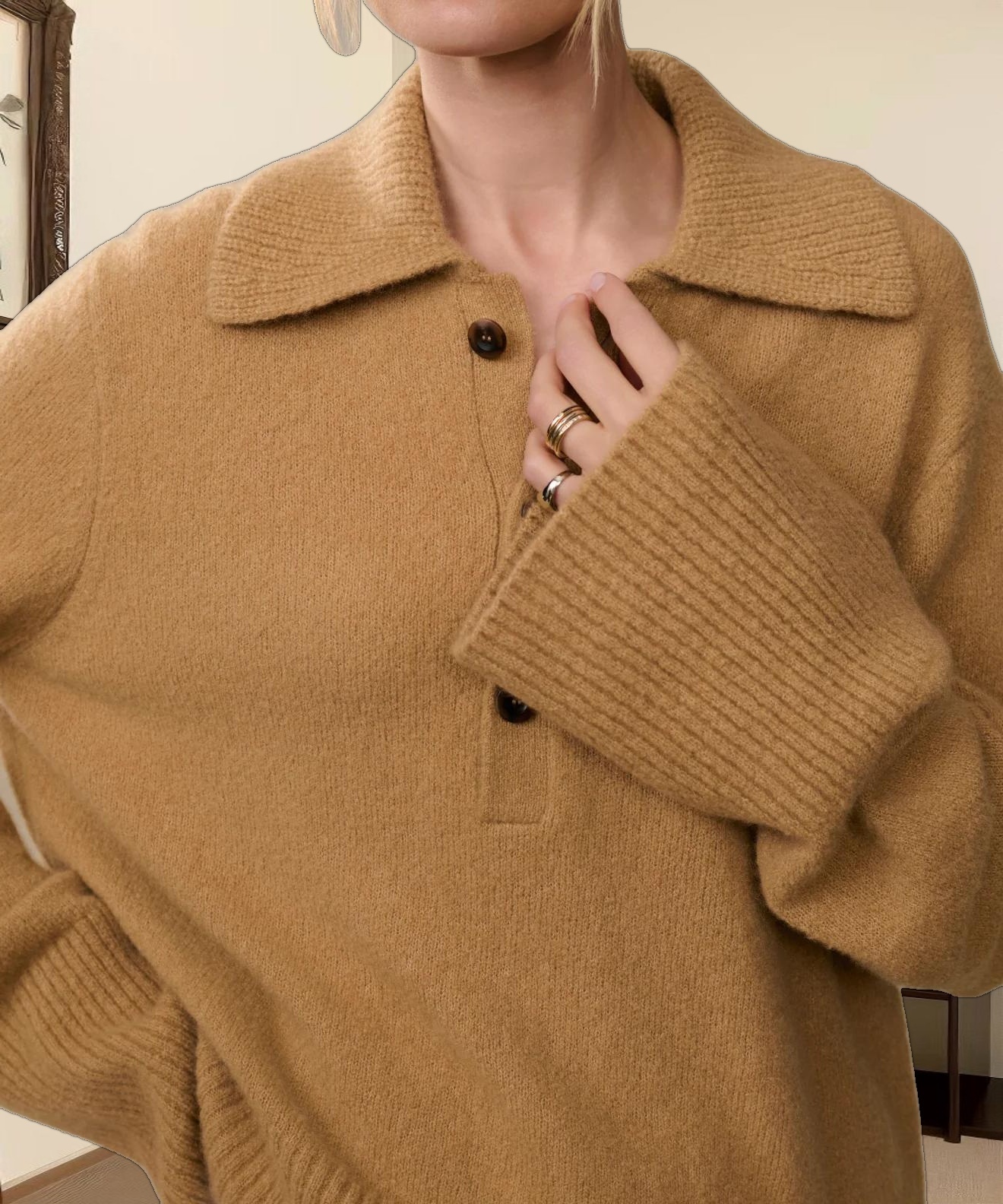 Cashmere Stevie Polo