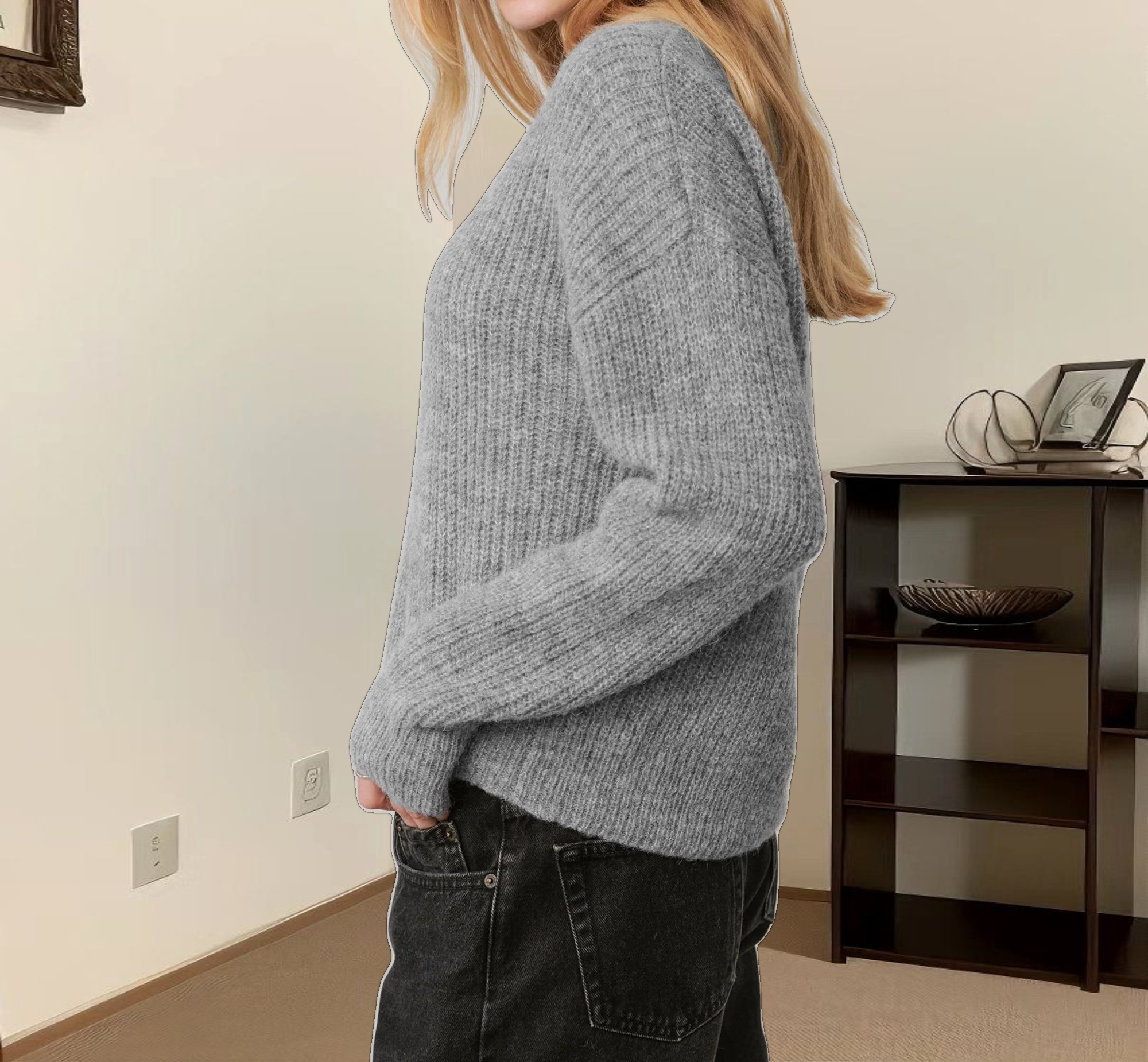 Hayes Crewneck Cardigan