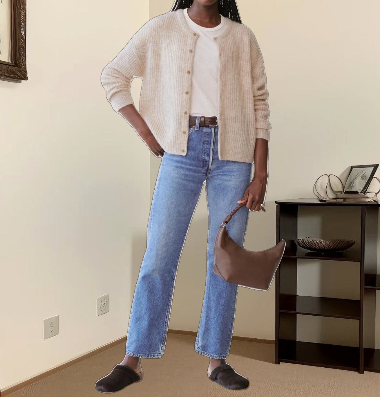 Hayes Crewneck Cardigan