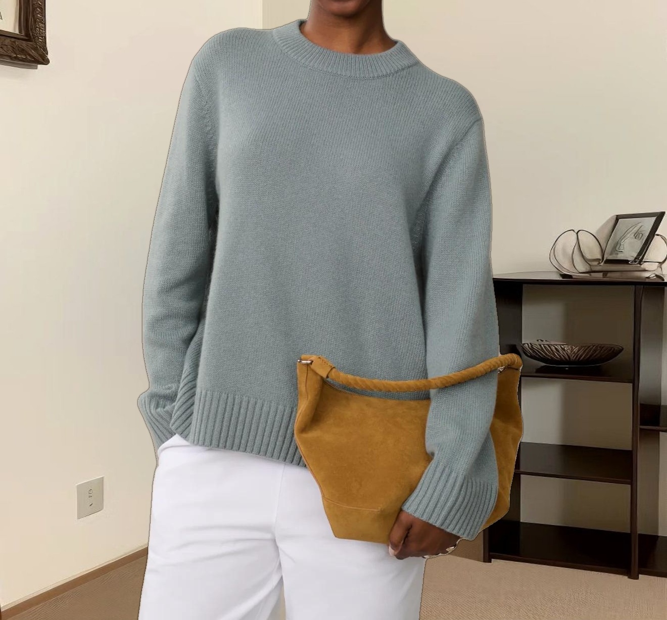 Cashmere Oversized Crewneck