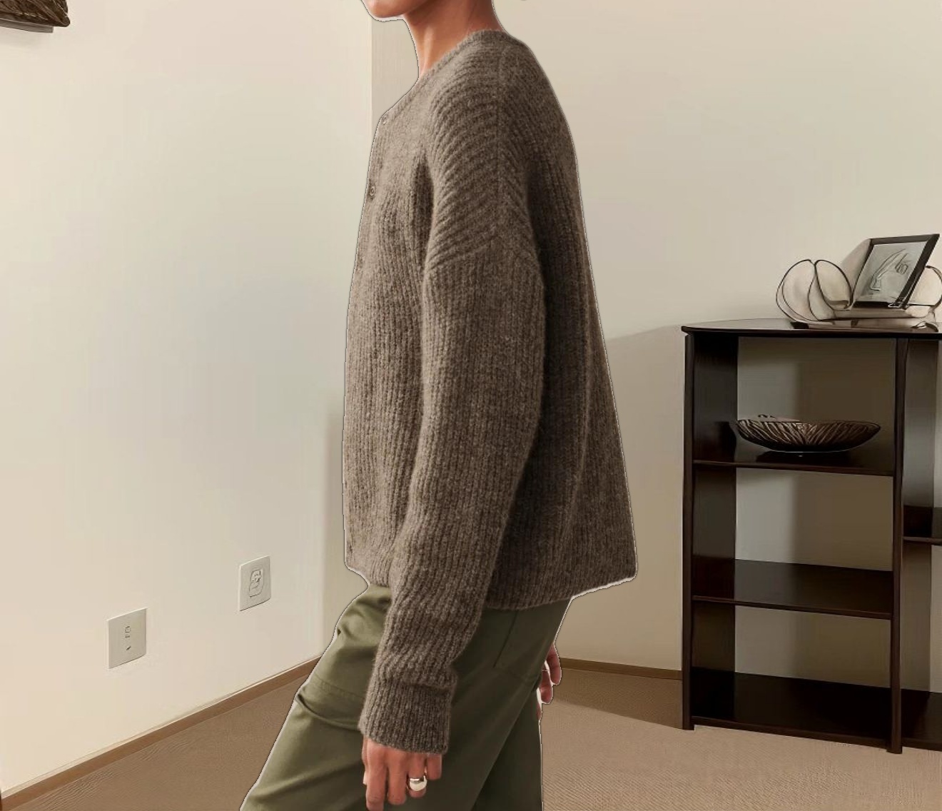 Hayes Crewneck Cardigan