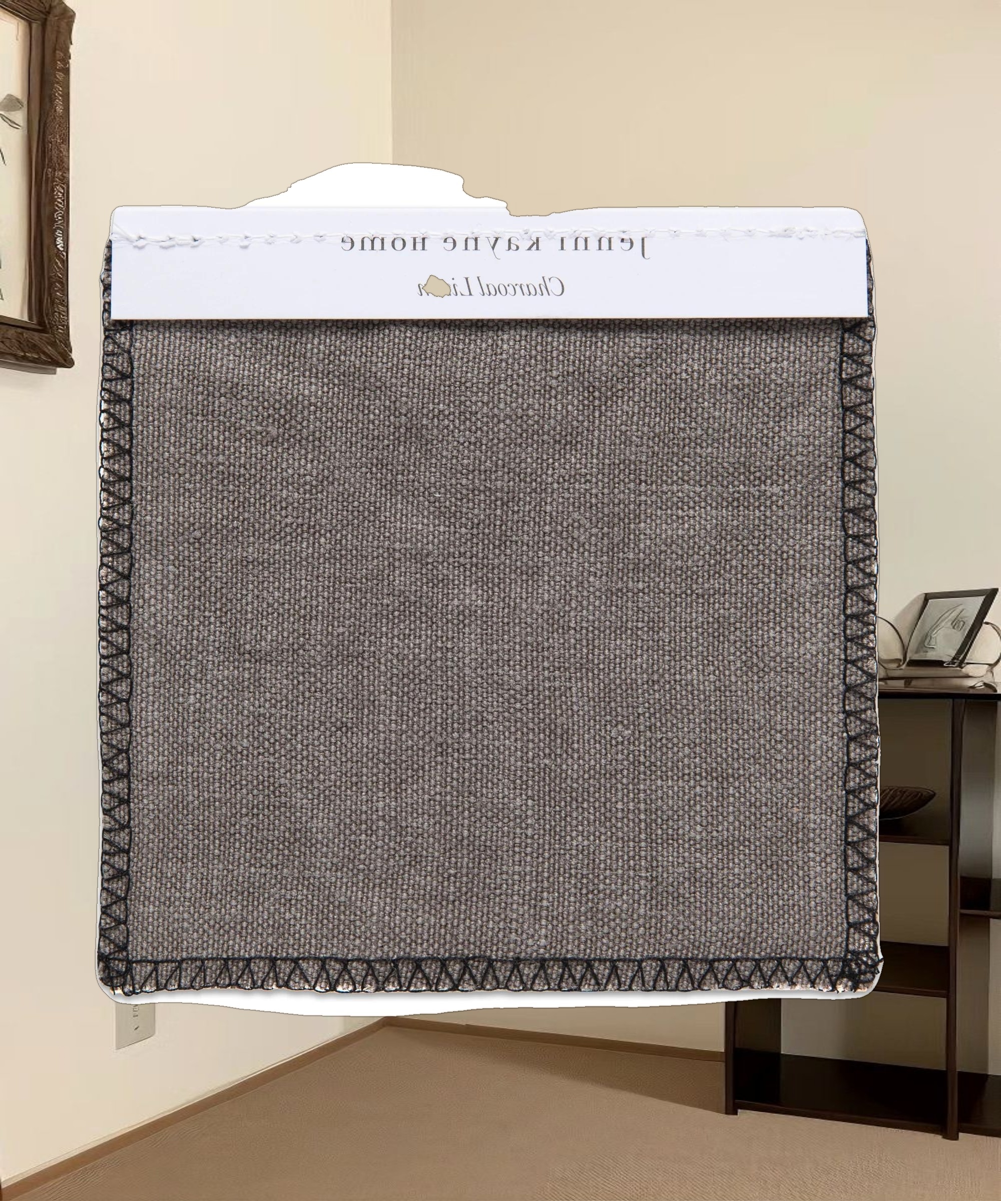 Fabric Swatch Charcoal Linen