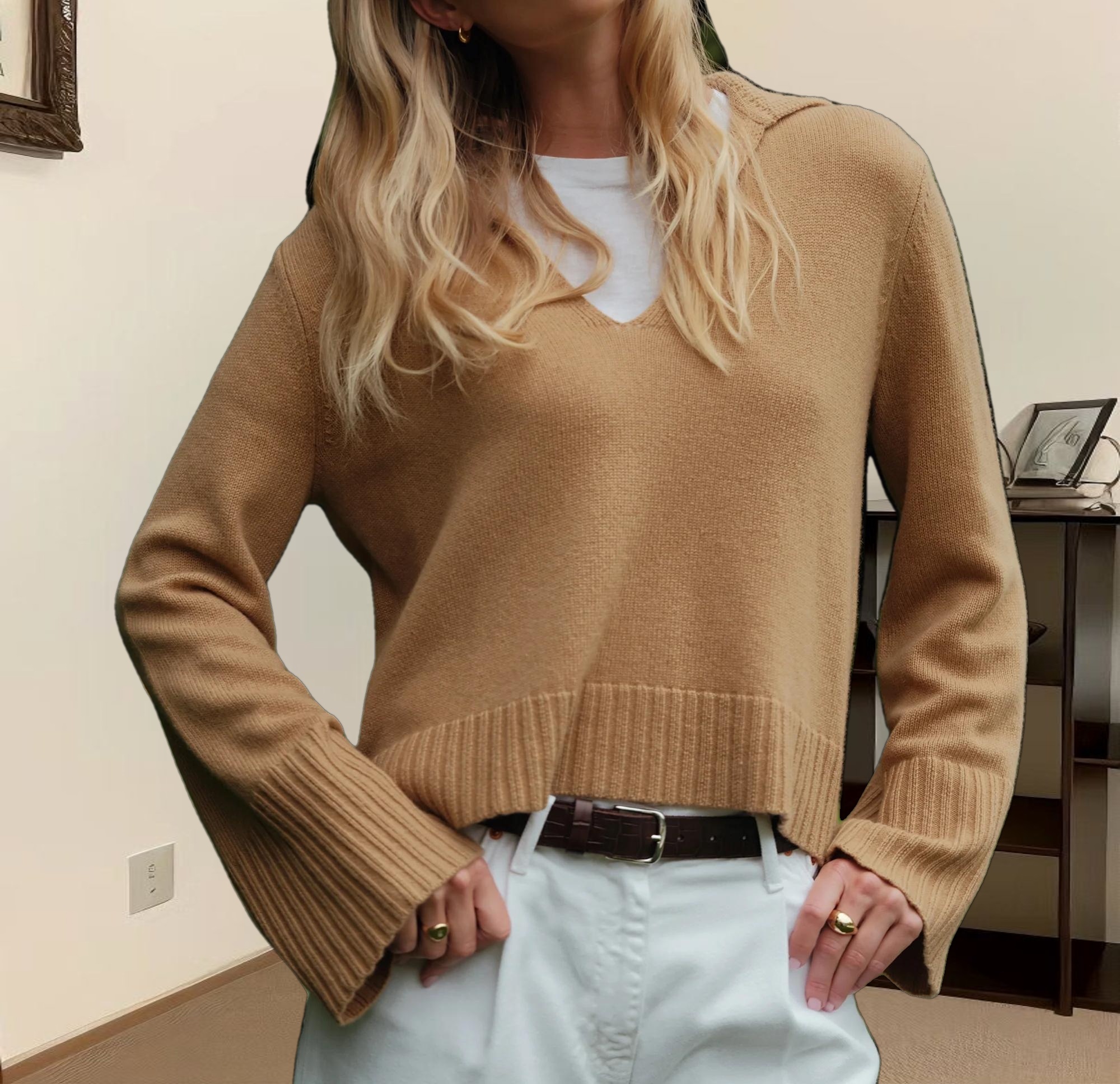Cashmere Frances Polo