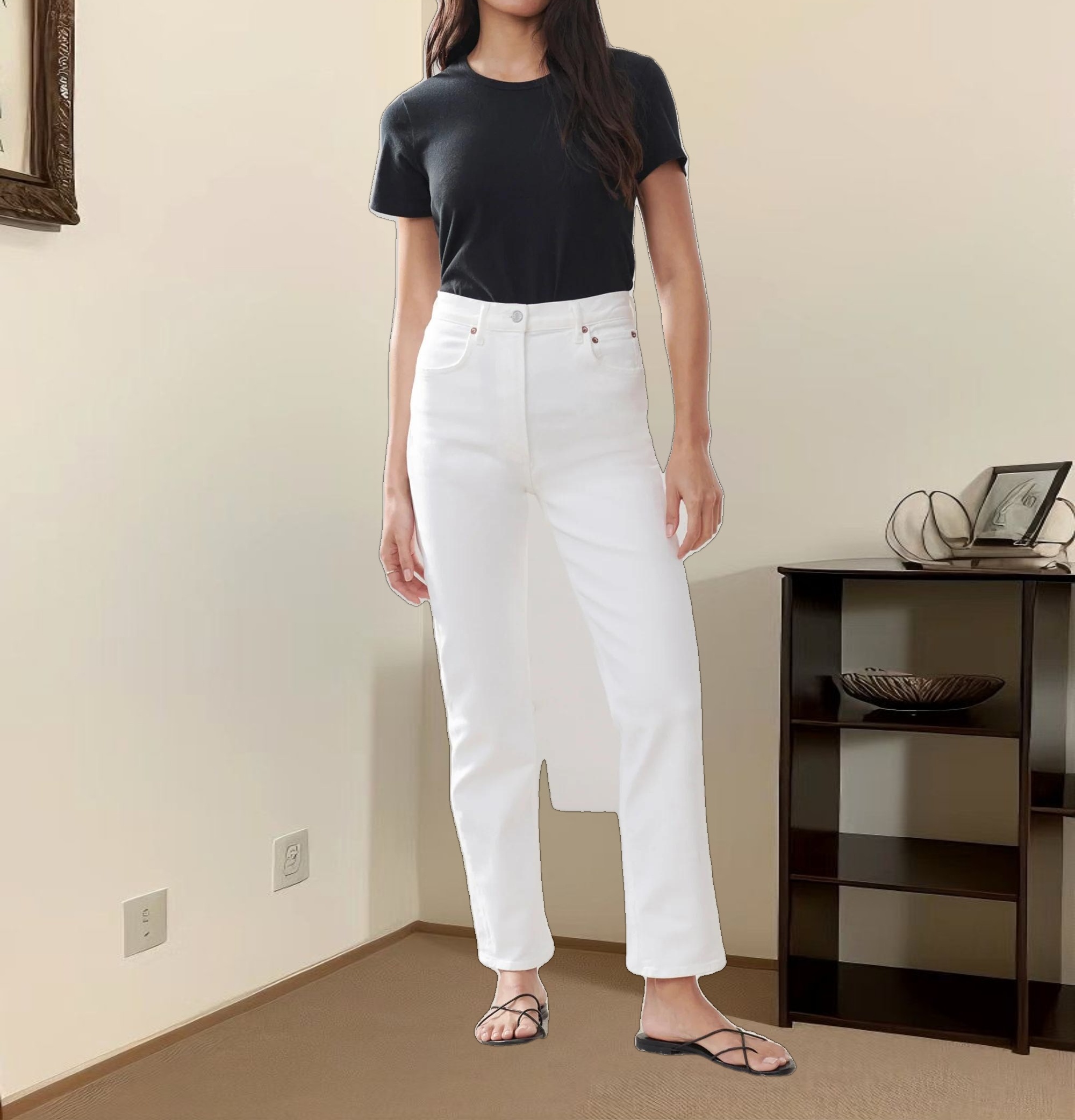 High Rise Stovepipe Jean